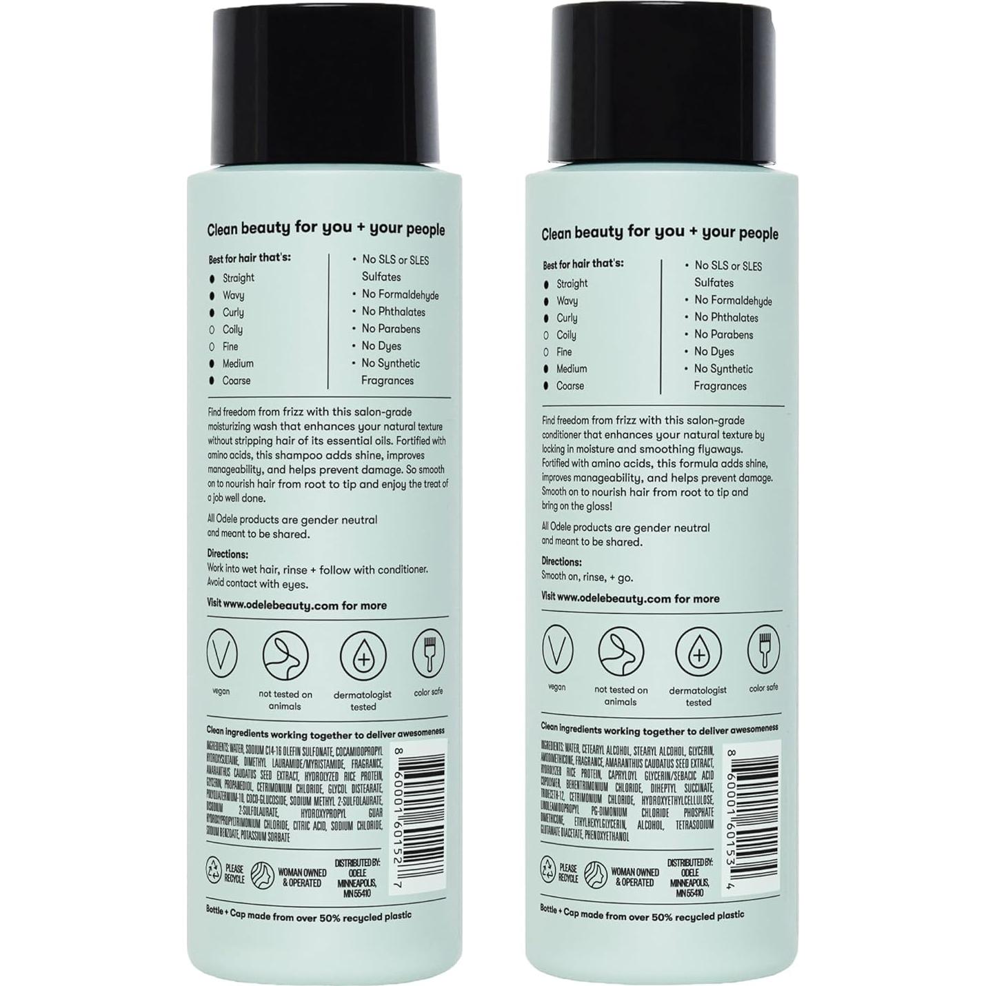 Set de Champú y Acondicionador Odele Sin Sulfatos 385 ml