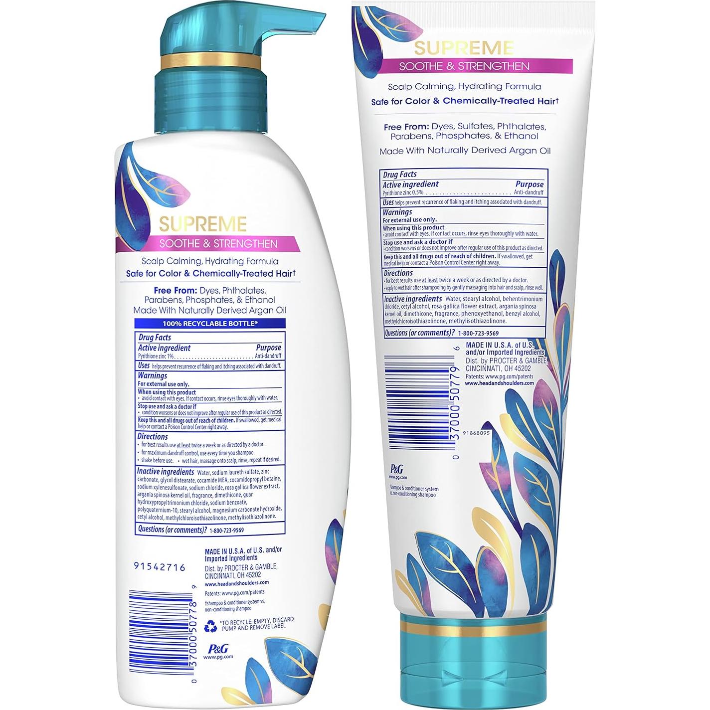 Champú y Acondicionador Head & Shoulders Calma y Fortalece 625ml