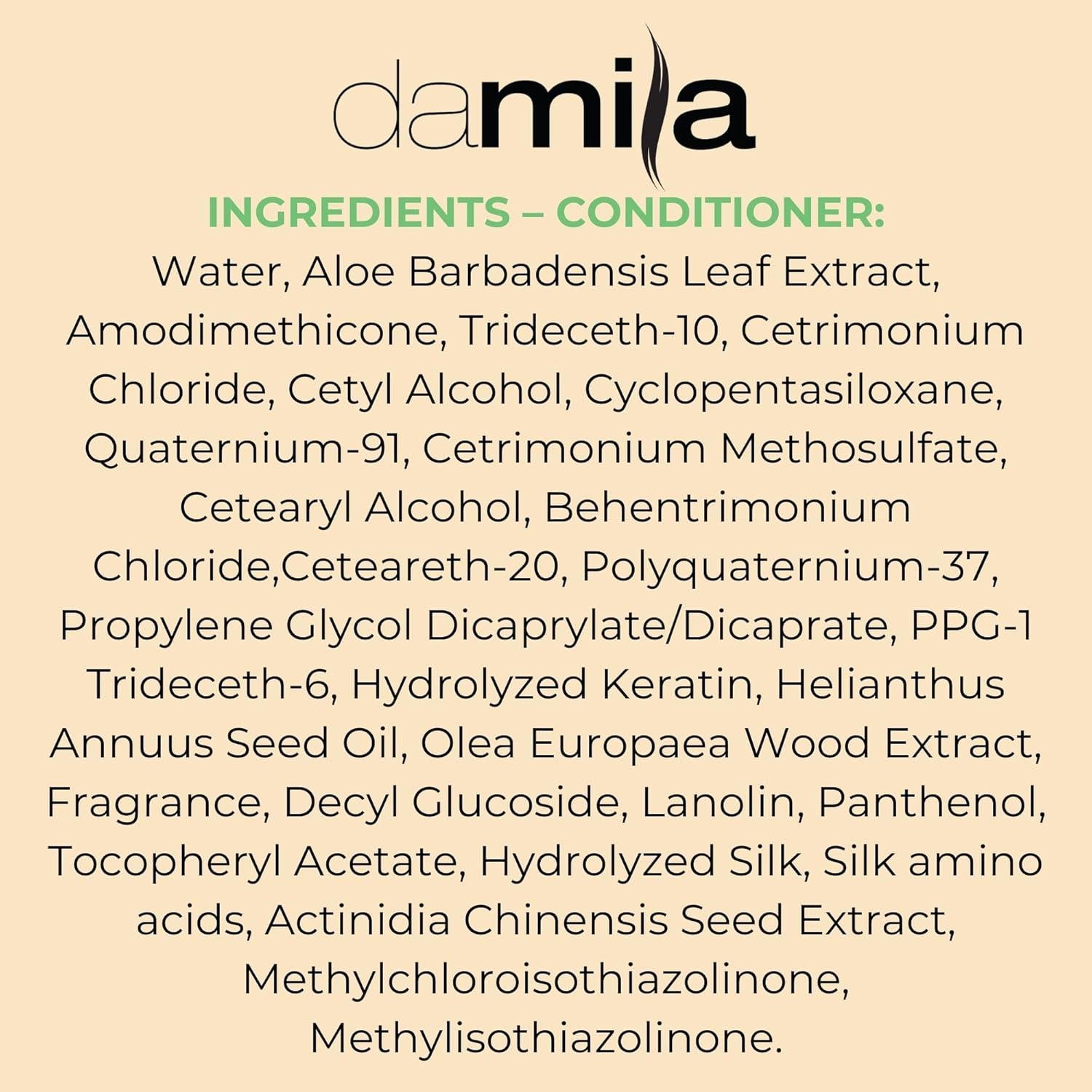 Champú y Acondicionador Sin Sal Damila 500 ml - Hidratación para Cabello Tratado