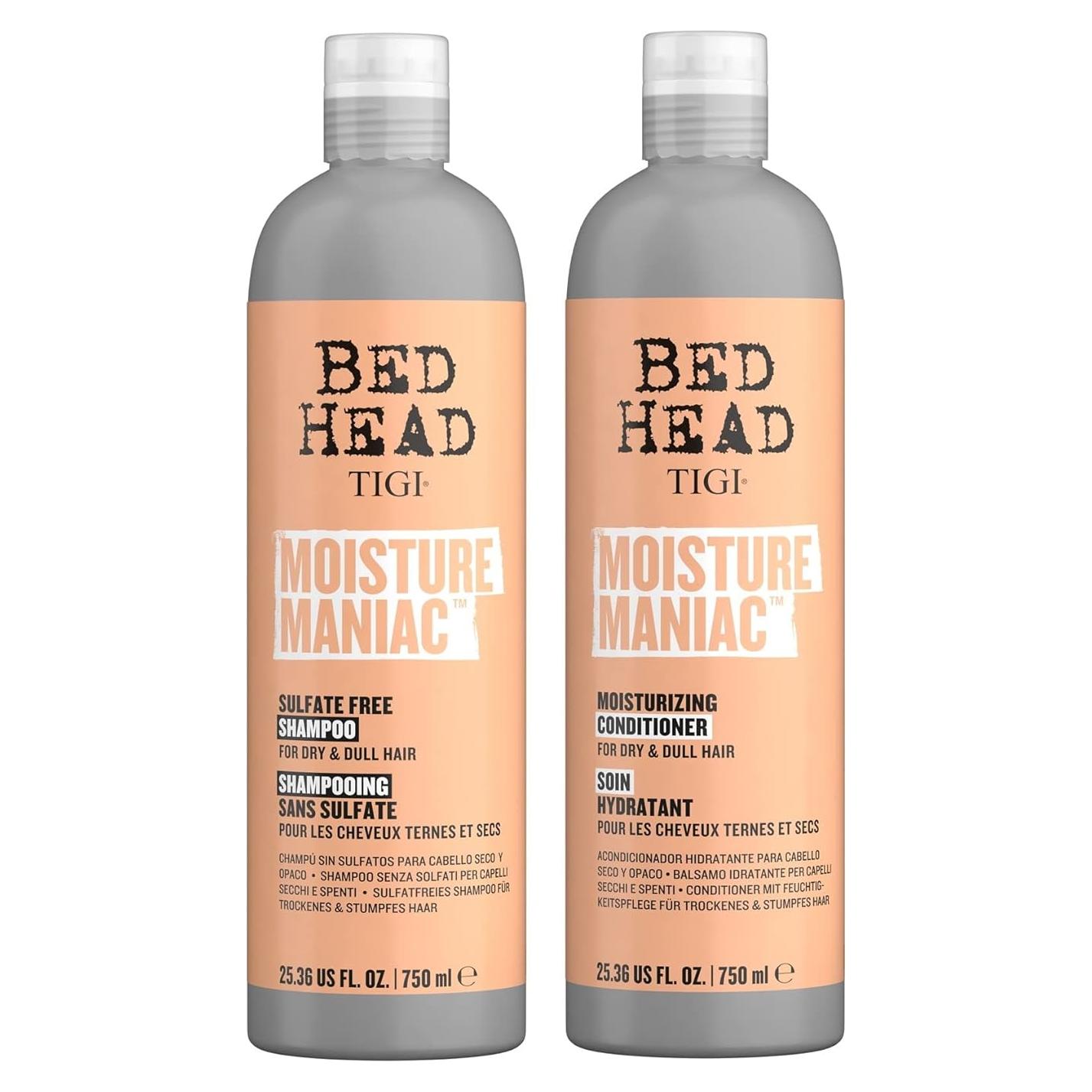 Juego de Champú y Acondicionador Bed Head Moisture Maniac 750 ml