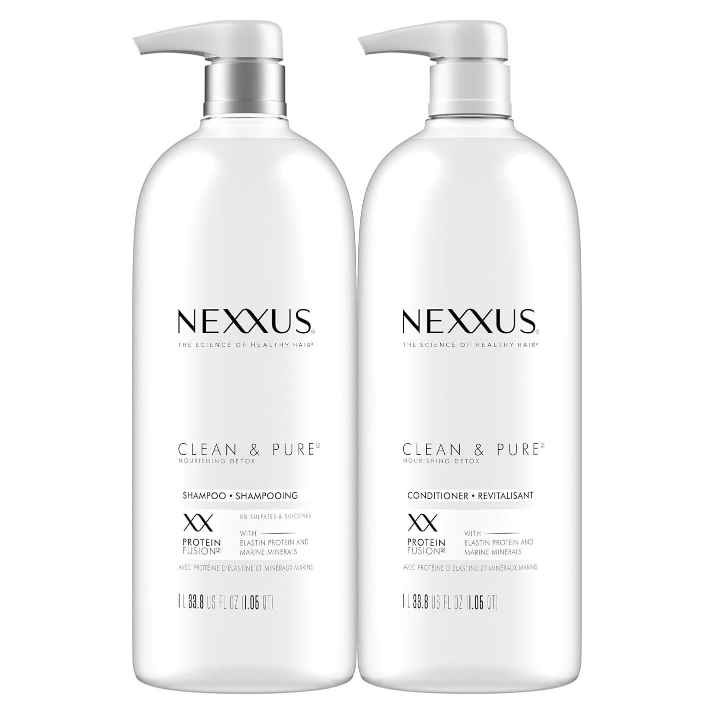 Champú y Acondicionador Nexxus Limpio y Puro 2-Pack 1L