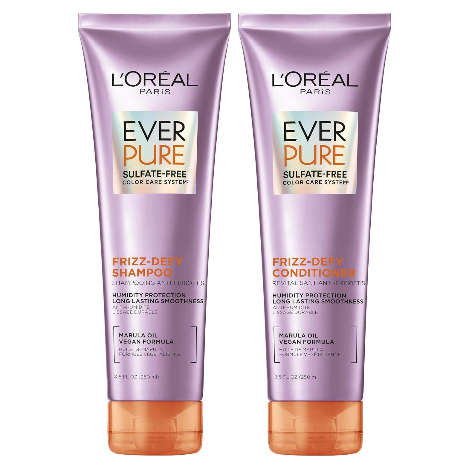 Conjunto Champú y Acondicionador L'Oreal Paris Frizz Defy 250 ml