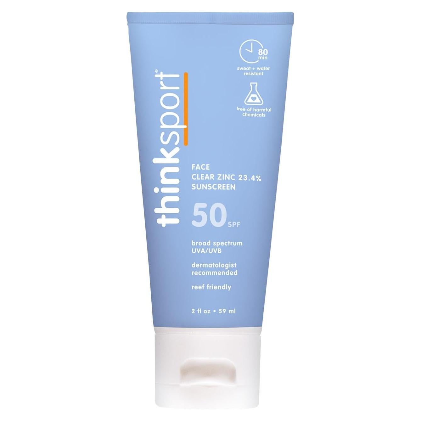Protector Solar Mineral Thinksport SPF 50 59.15 ml Resistente al Agua