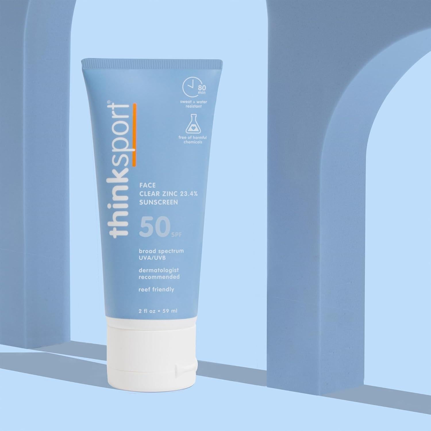 Protector Solar Mineral Thinksport SPF 50 59.15 ml Resistente al Agua