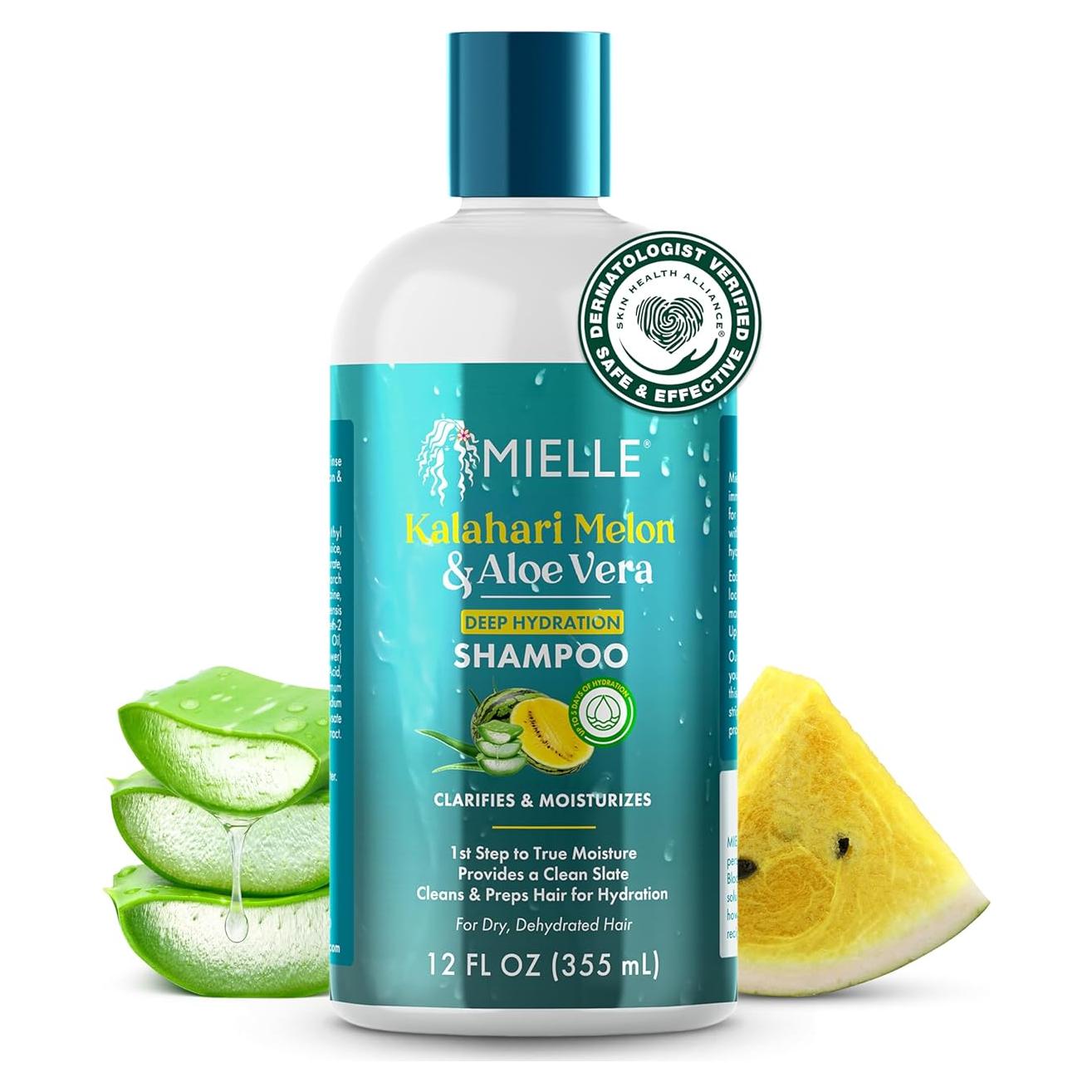 Champú Hidratante Profundo Mielle Kalahari Melón 354 ml - Sin Sulfatos