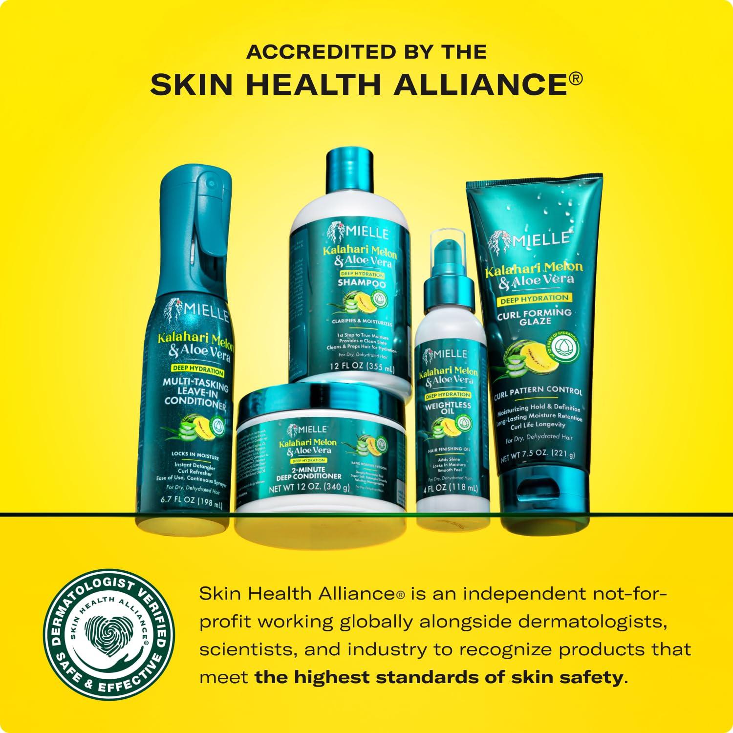 Champú Hidratante Profundo Mielle Kalahari Melón 354 ml - Sin Sulfatos