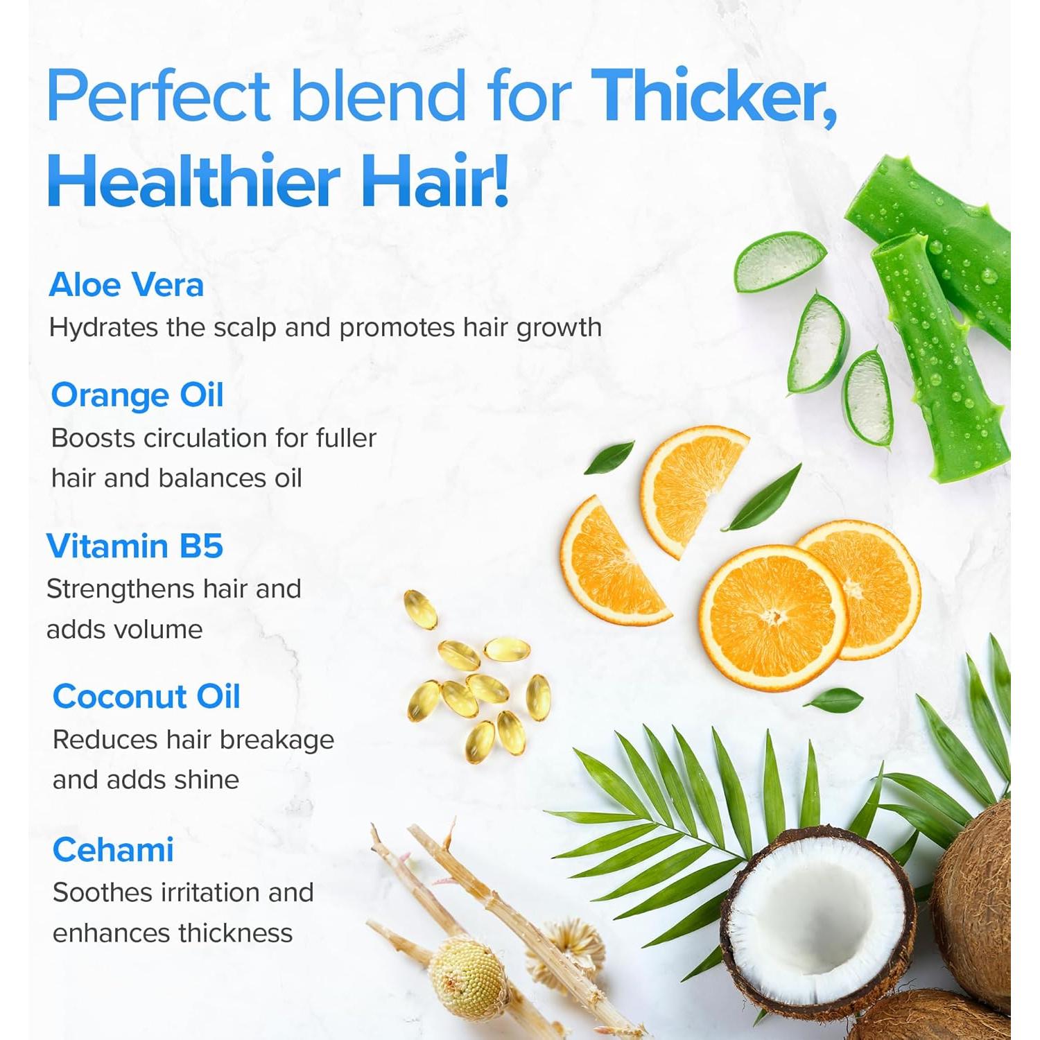 Champú y Acondicionador DermaChange 473ml - Crecimiento Cabello Grueso