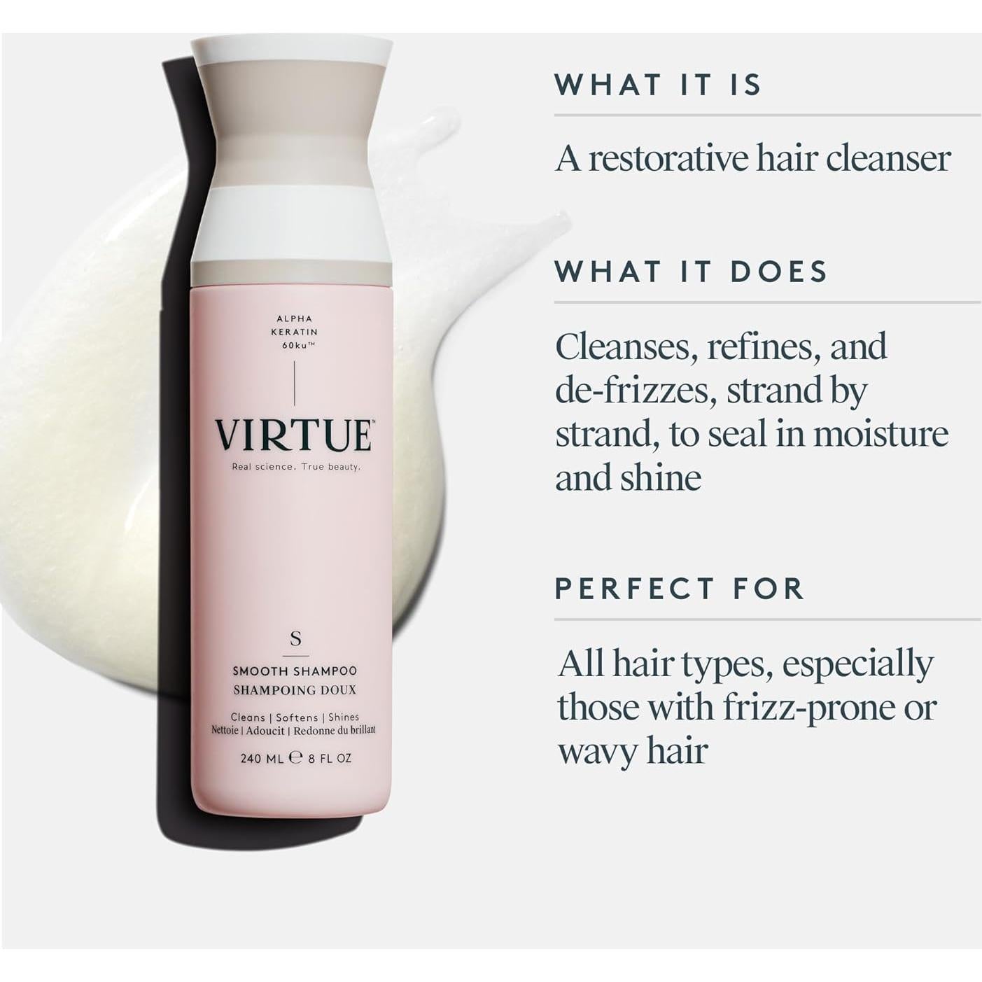 Champú Suave Sin Sulfatos VIRTUE 236.6 ml Control Frizz