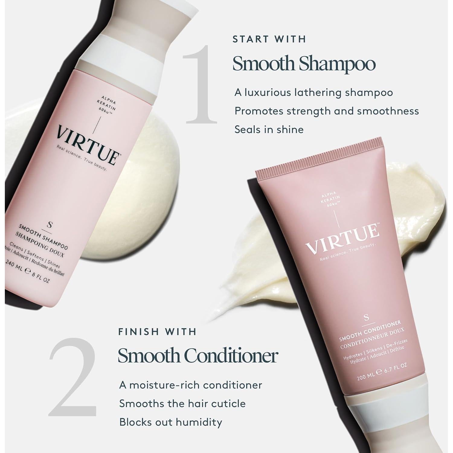 Champú Suave Sin Sulfatos VIRTUE 236.6 ml Control Frizz