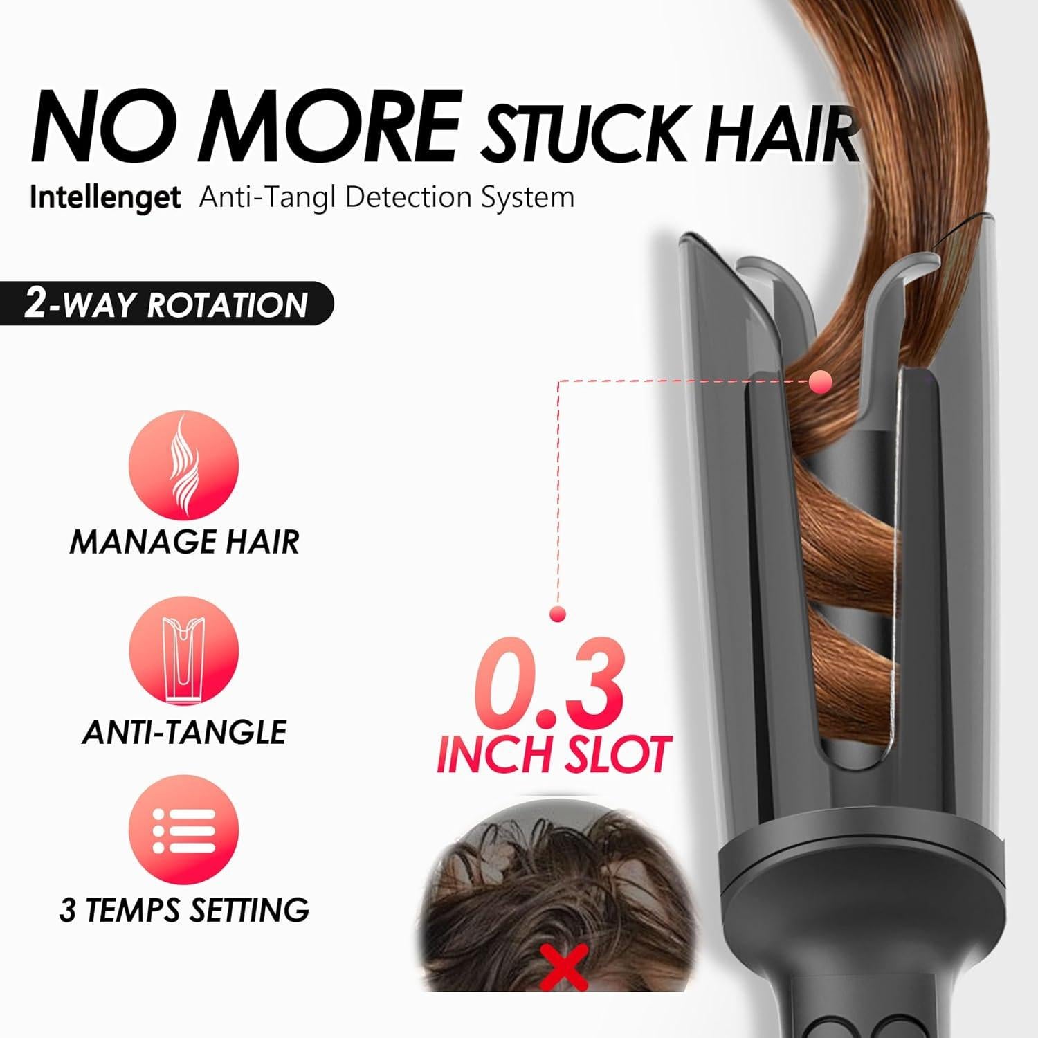 Plancha de Rizar Automática LA MAESII 1 Pulgada 3 Temperaturas