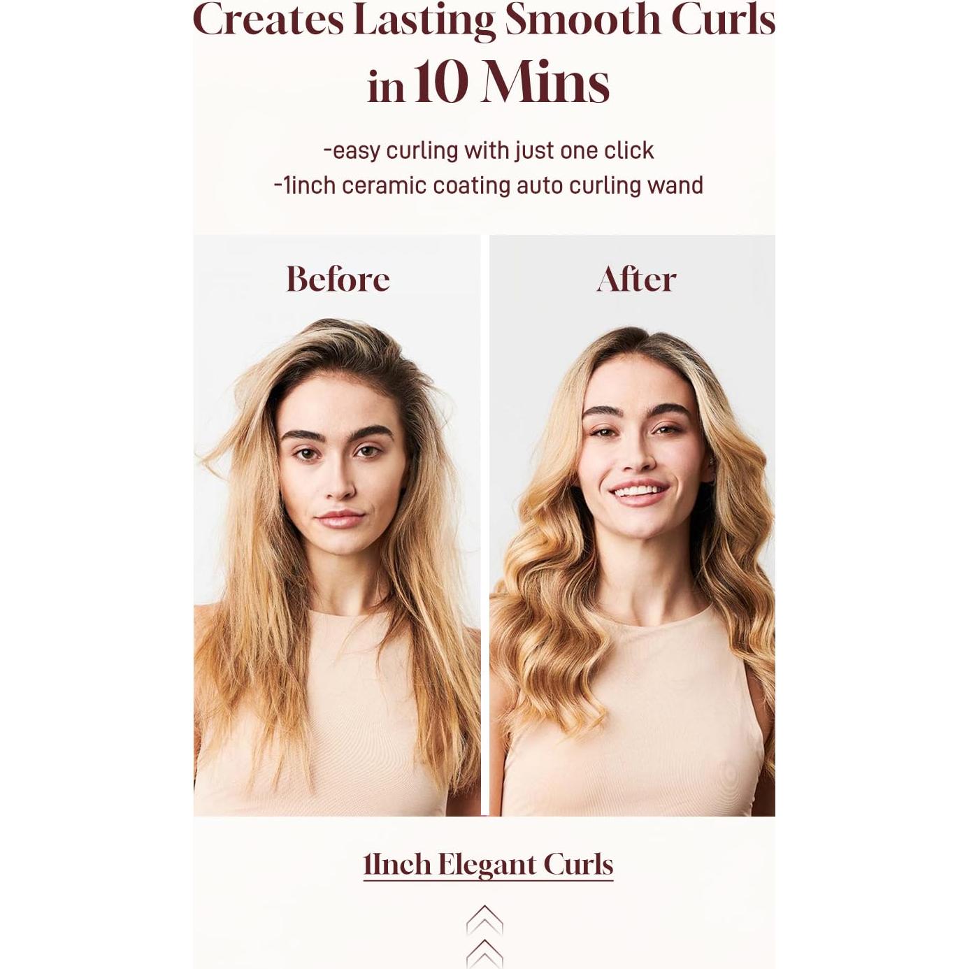 Rizador de Cabello Automático HITTIONA 1 Pulgada 12 Temperaturas