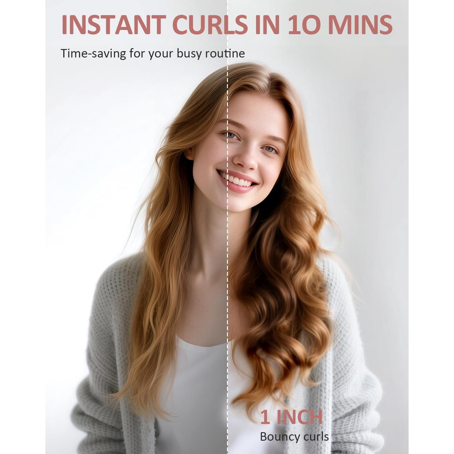 Rizador Automático de Cabello Dongguan C02B, 4 Temperaturas