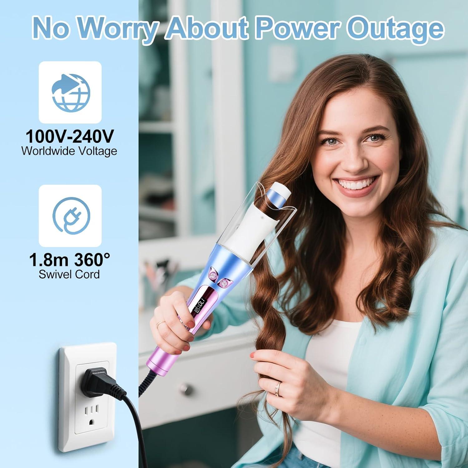 Rizador Automático JOYIDEAVA TH-506, 8 Temperaturas, Pantalla LCD