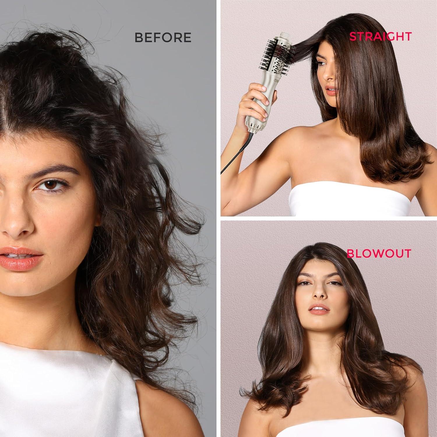 Cepillo Secador de Cabello TYMO 2.0 - 5 cm, Alisador y Rizador