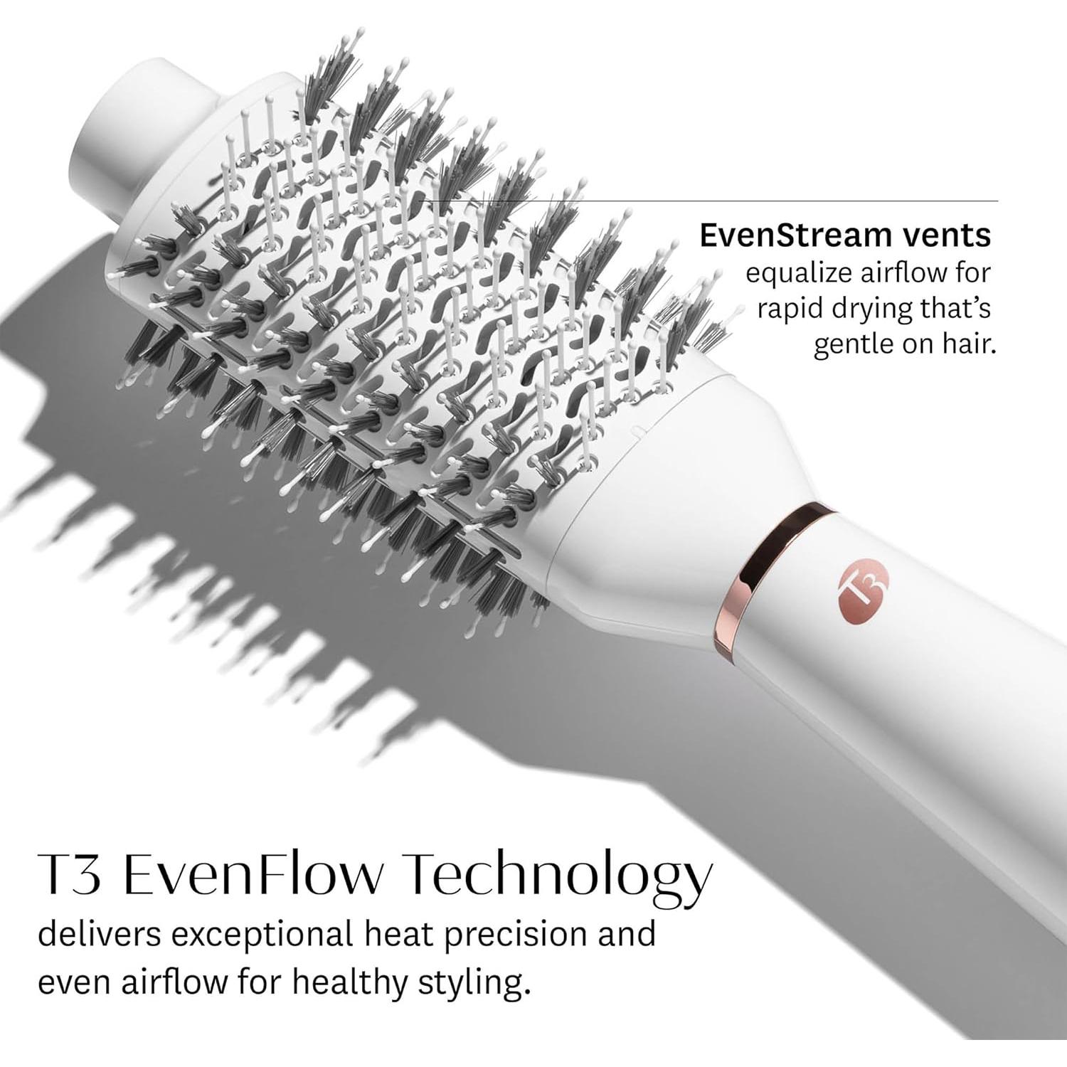 T3 AireBrush Cepillo Secador Ovalado Rosa Satinado 35.8cm
