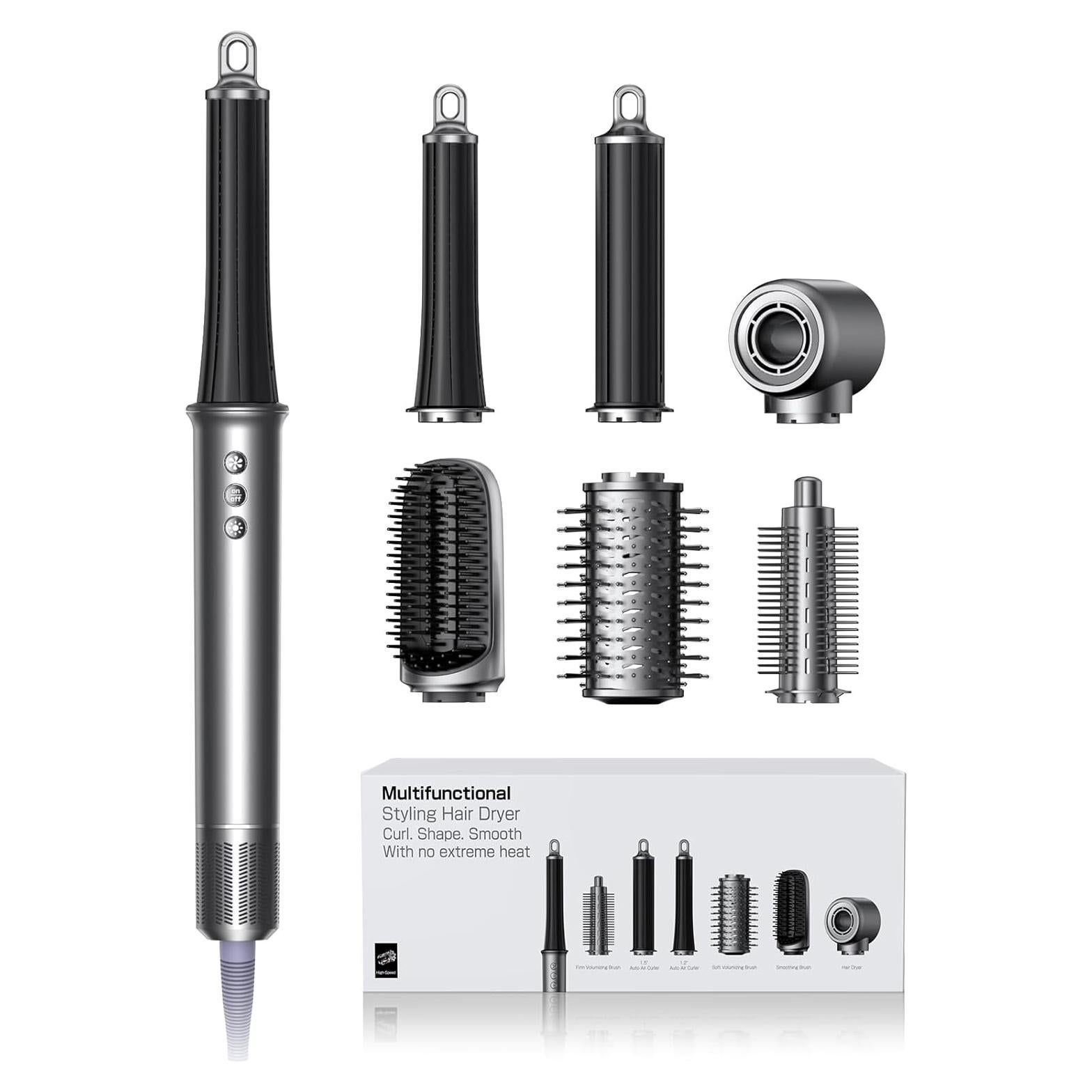 Cepillo Secador y Rizador Automático Alloom 160000 RPM Níquel