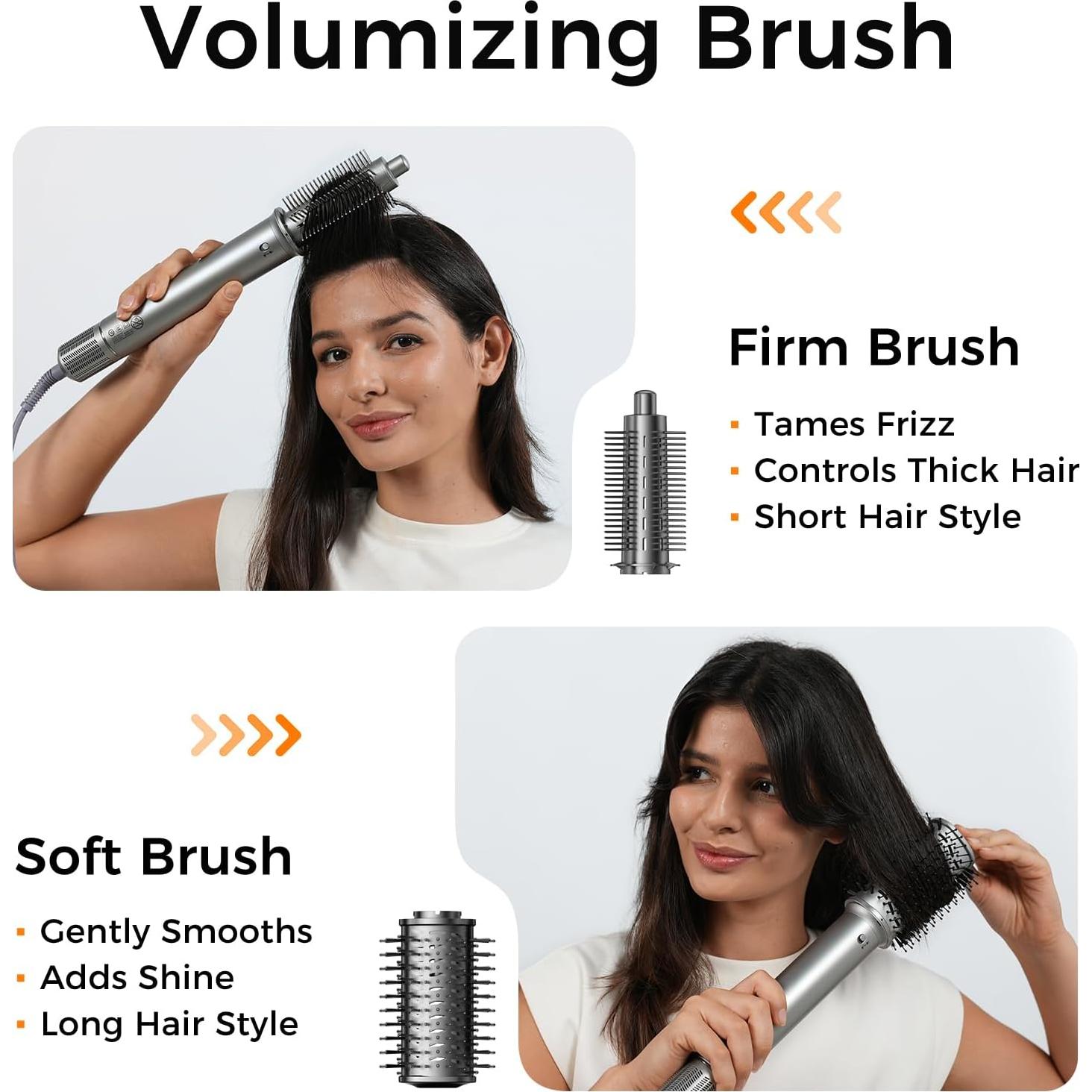 Cepillo Secador y Rizador Automático Alloom 160000 RPM Níquel