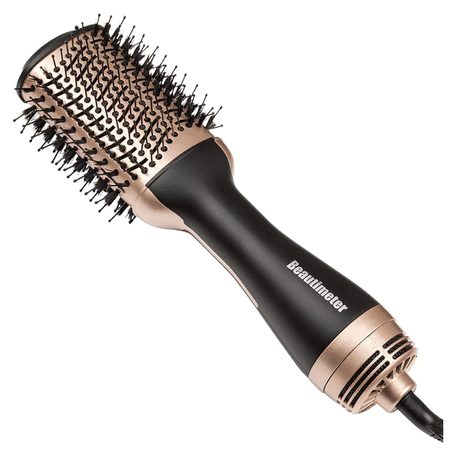 Cepillo Secador Beautimeter 4 en 1 Iónico 1000W Negro/Dorado