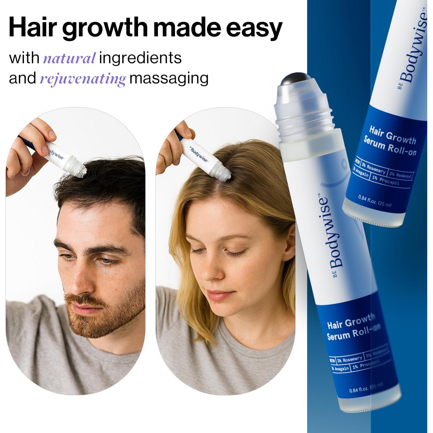 Suero Crecimiento Cabello Be Bodywise 25 ml - 3% Romero