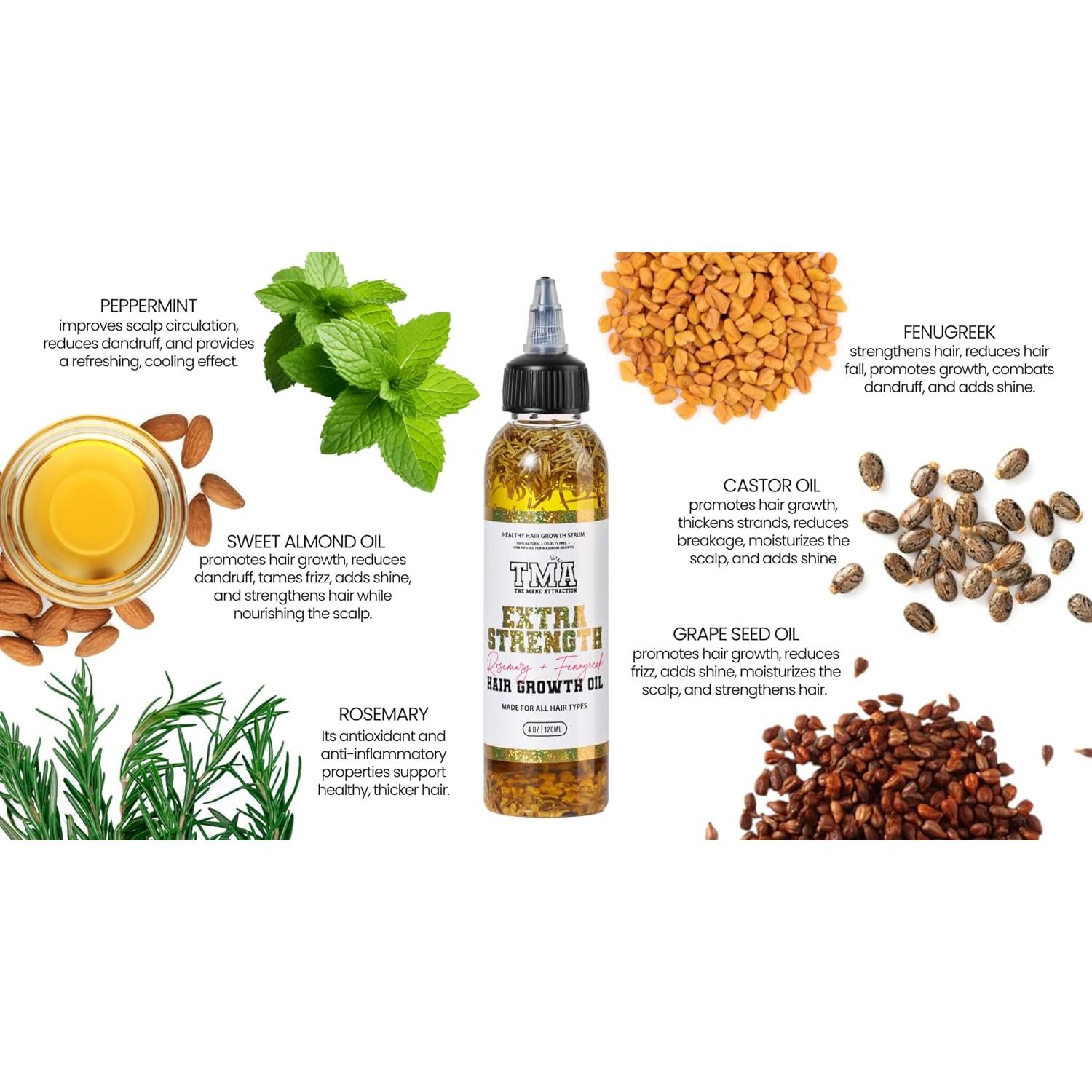 Aceite Herbal Crecimiento Capilar Extra Fuerte 118 ml - El Atractivo del Cabello