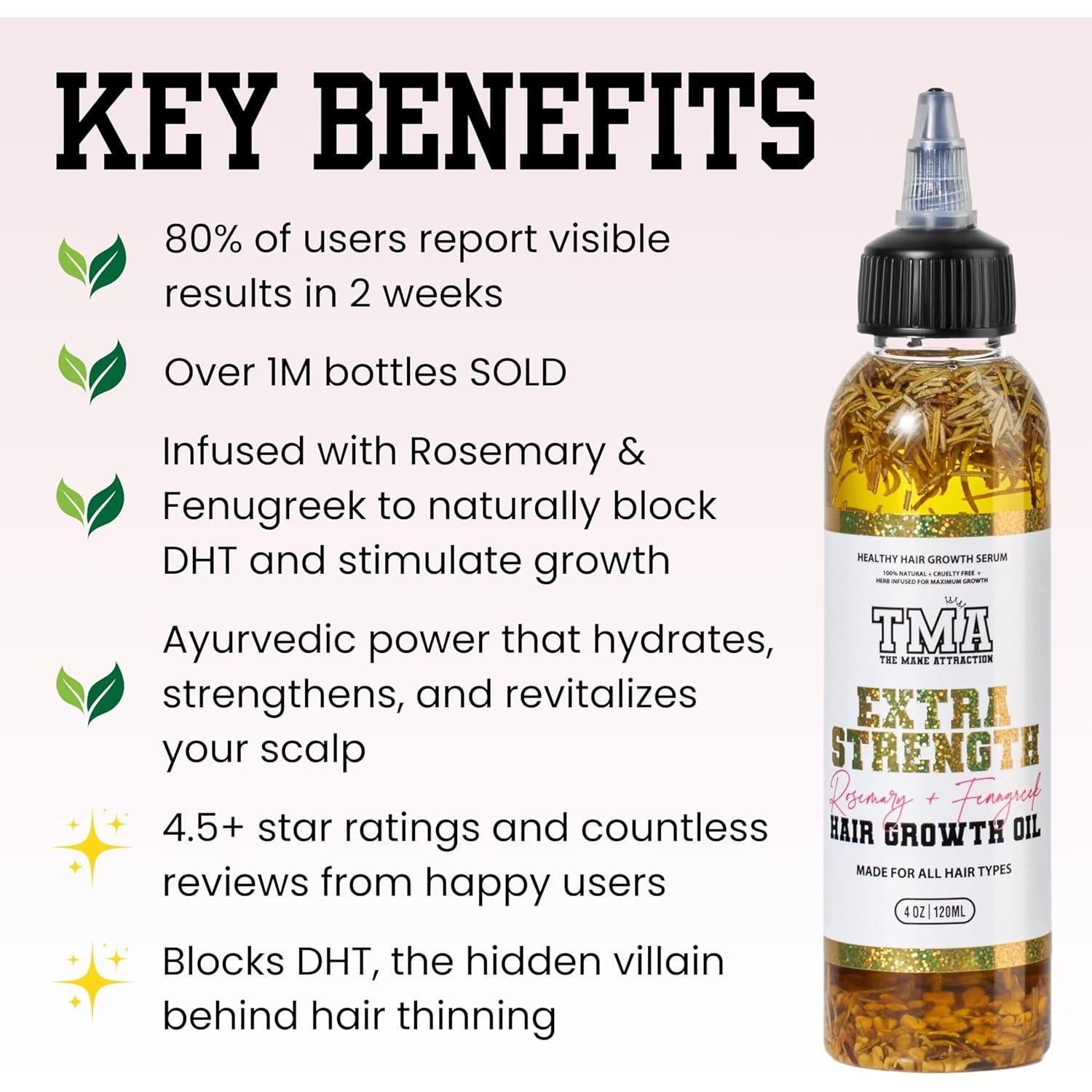 Aceite Herbal Crecimiento Capilar Extra Fuerte 118 ml - El Atractivo del Cabello