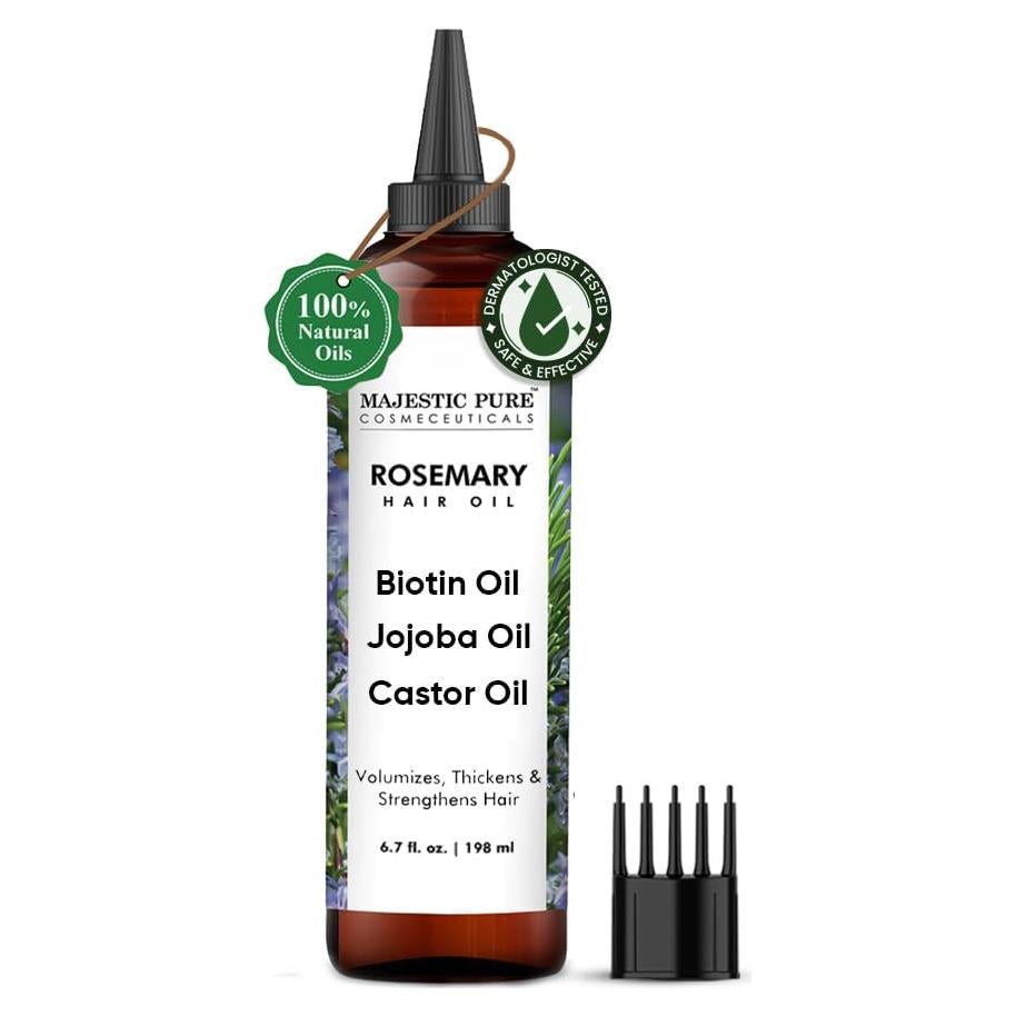 Aceite de Romero Puro Majestic Pure 198 ml - Fortalecedor y Nutritivo