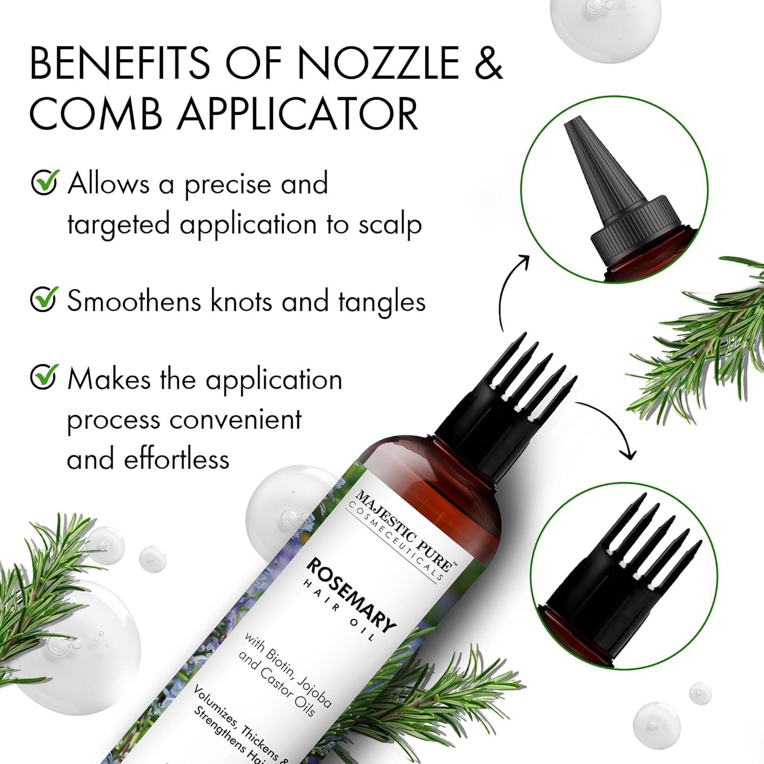 Aceite de Romero Puro Majestic Pure 198 ml - Fortalecedor y Nutritivo