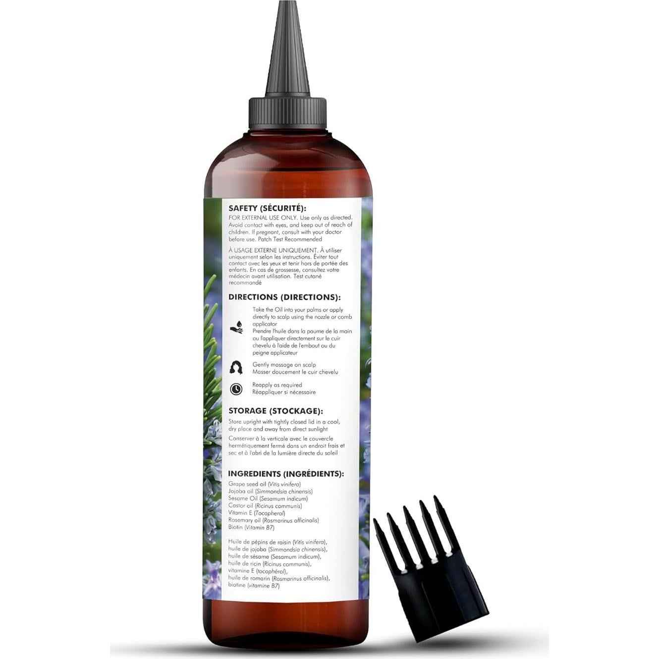 Aceite de Romero Puro Majestic Pure 198 ml - Fortalecedor y Nutritivo