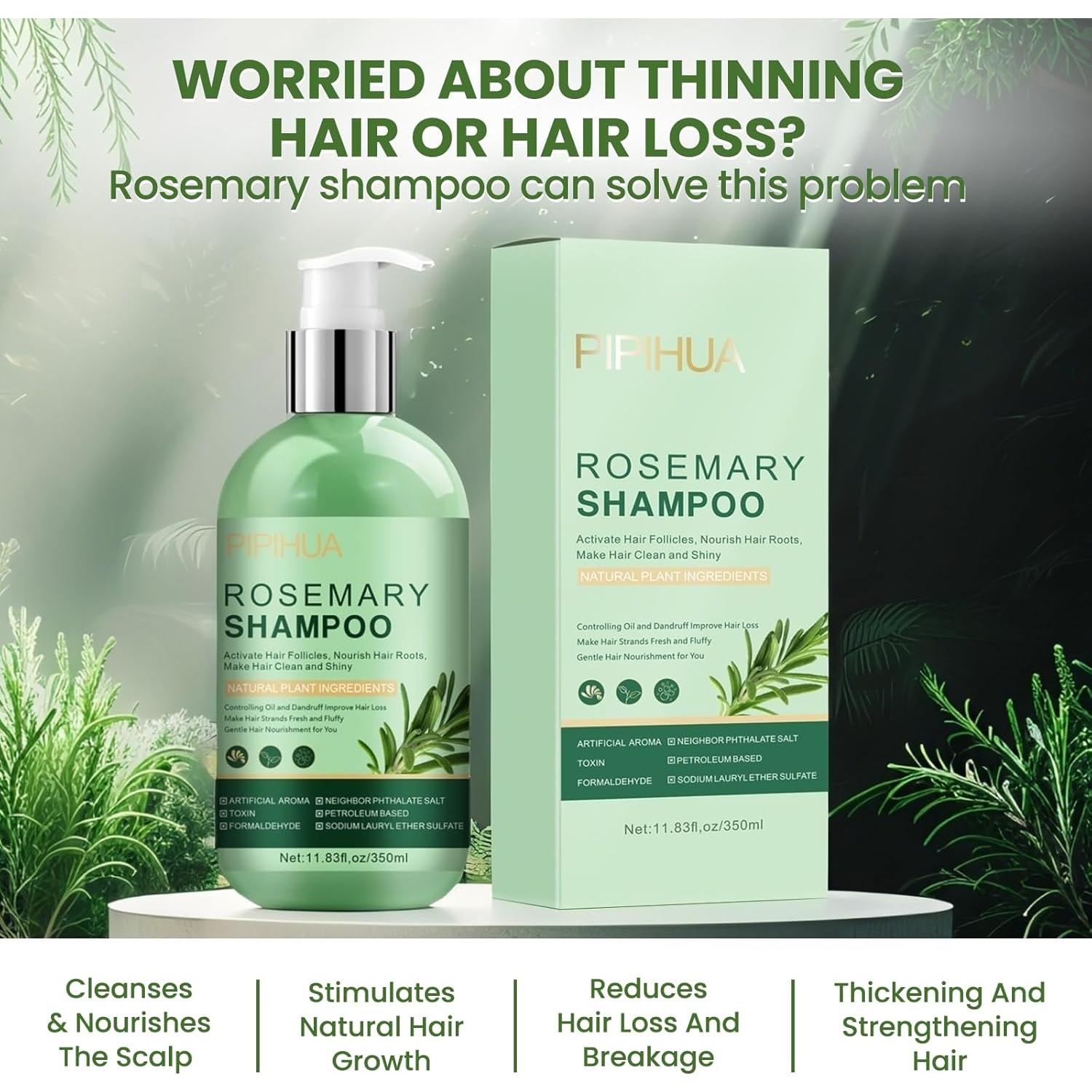 Champú de Romero PIPIHUA 426g - Crecimiento y Engrosamiento