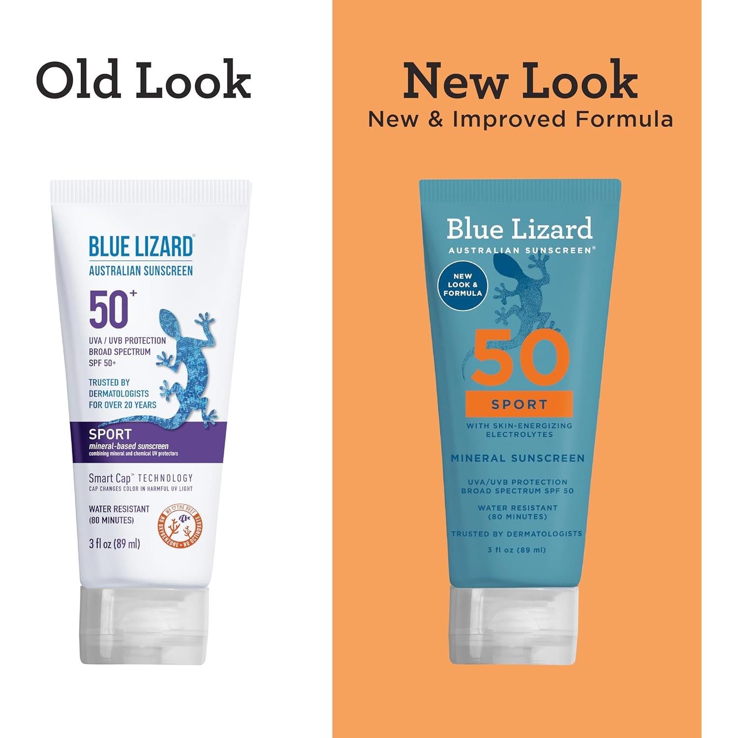 Protector Solar Mineral SPF 50 Blue Lizard Sport 88.7 ml