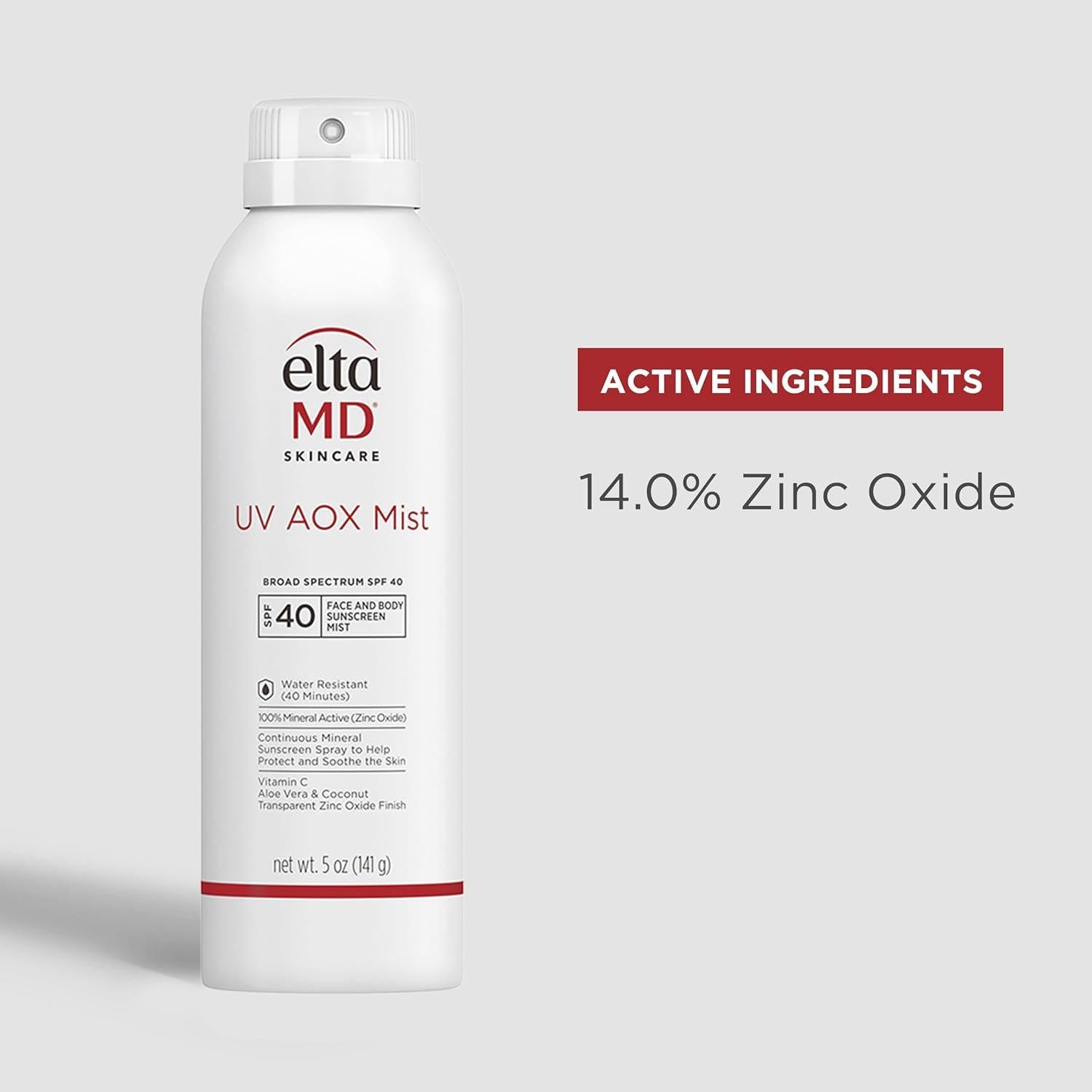 EltaMD Spray Solar Mineral SPF 40 para Cara y Cuerpo 283 g