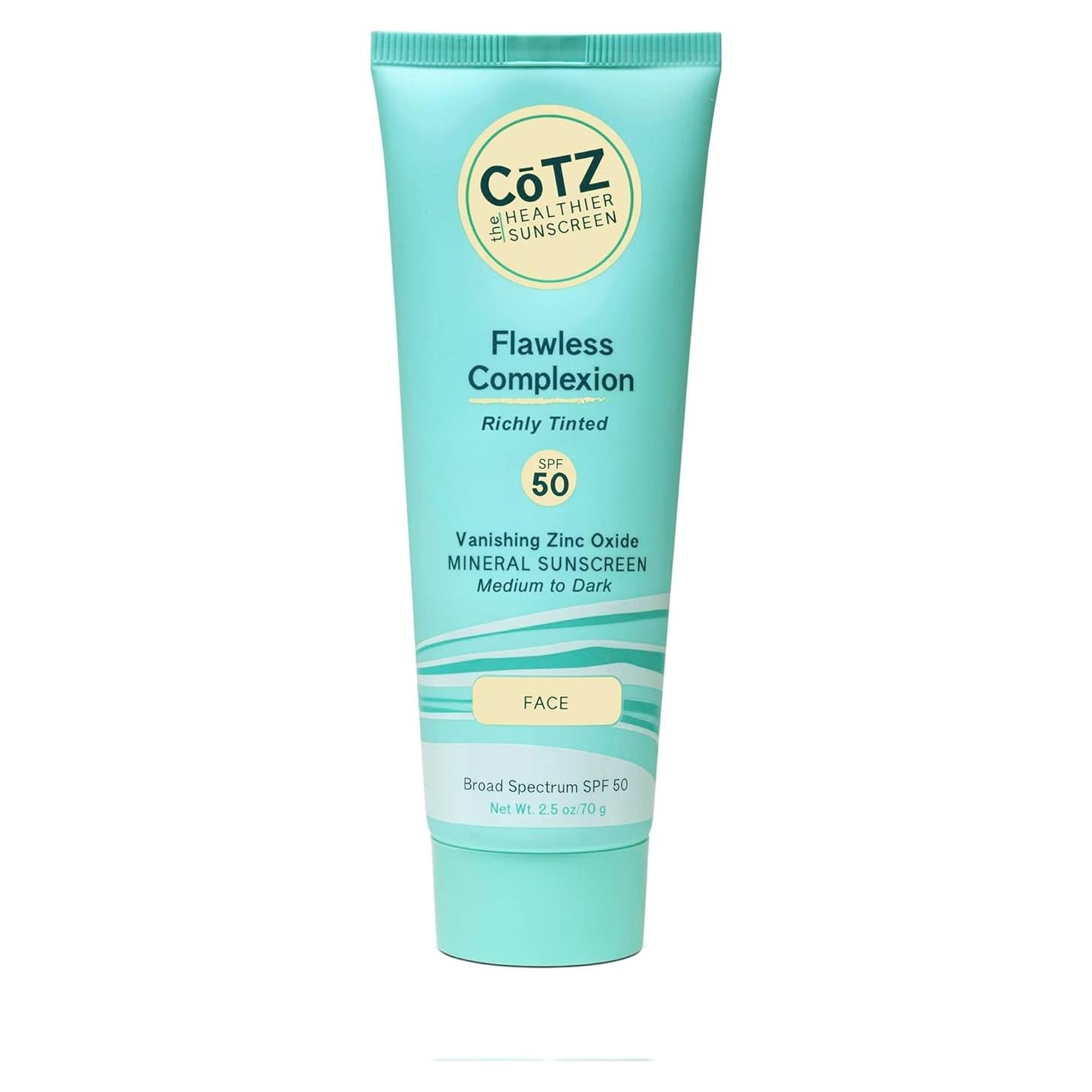 Protector Solar Mineral CoTZ SPF 50 Tinteado 70 g Piel Media a Oscura