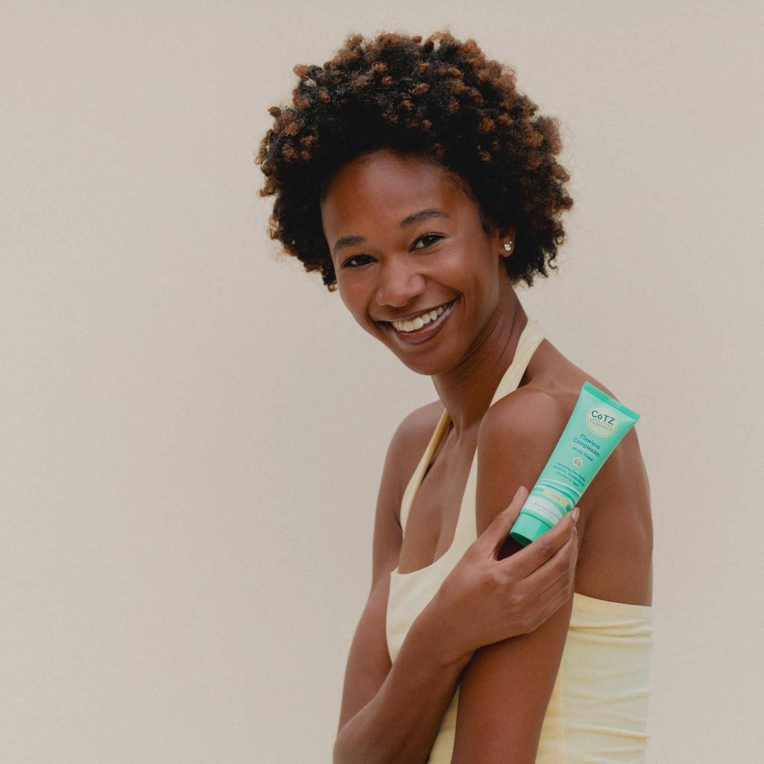 Protector Solar Mineral CoTZ SPF 50 Tinteado 70 g Piel Media a Oscura