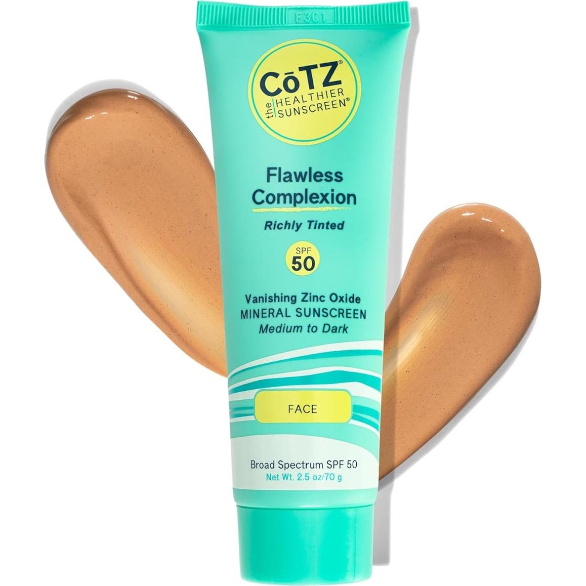 Protector Solar Mineral CoTZ SPF 50 Tinteado 70 g Piel Media a Oscura