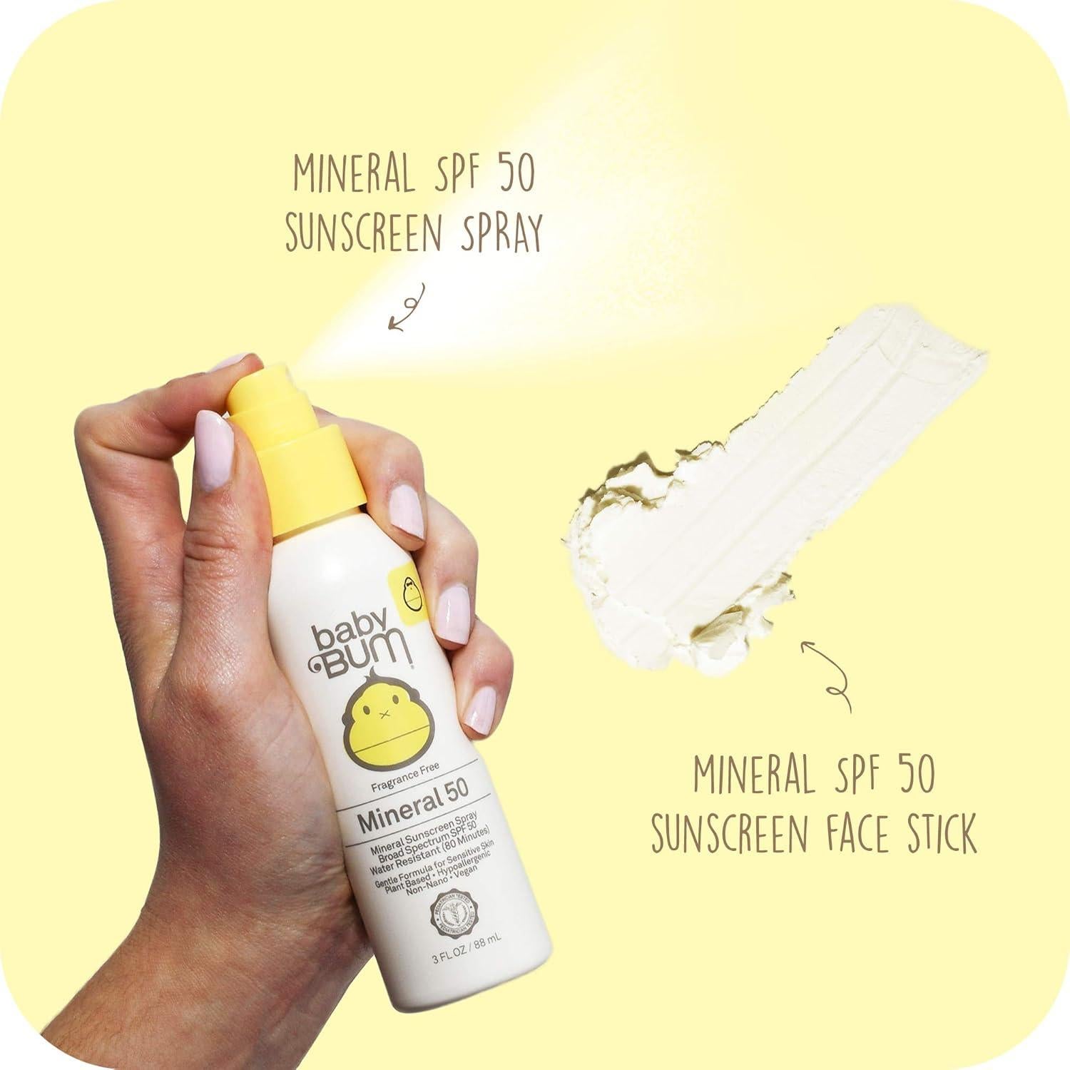 Protector Solar Baby Bum SPF 50 Spray y Barra Facial 141g