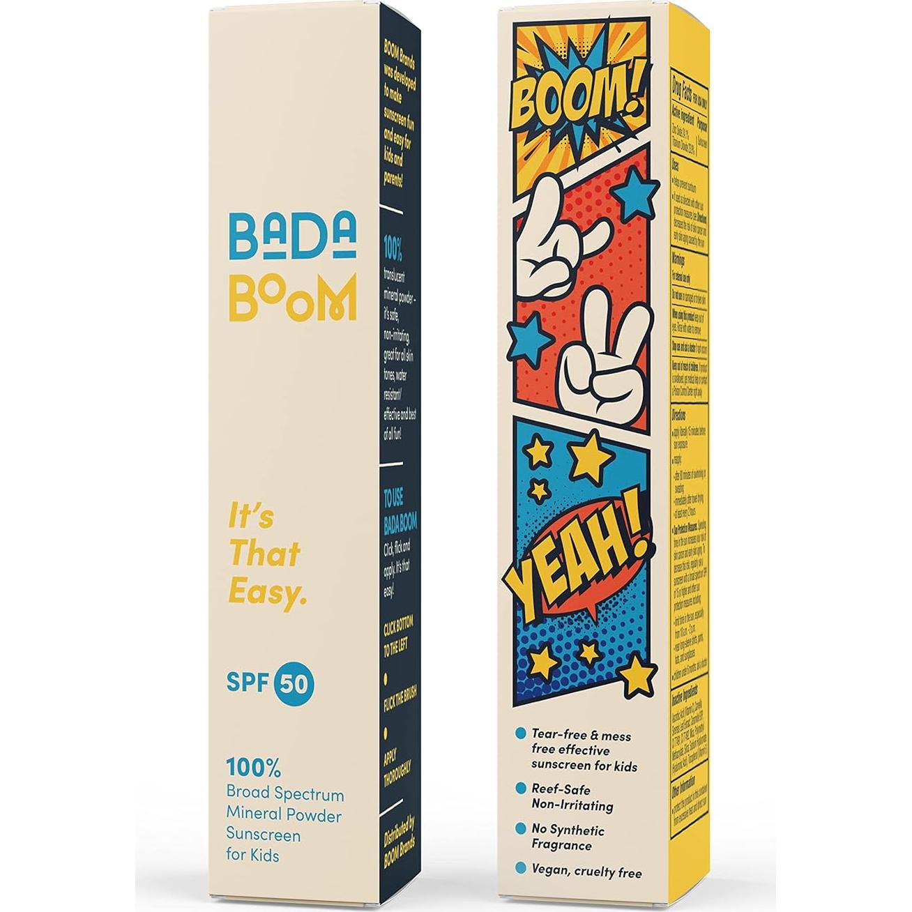 Protector Solar Mineral en Polvo Bada Boom SPF 50 para Niños