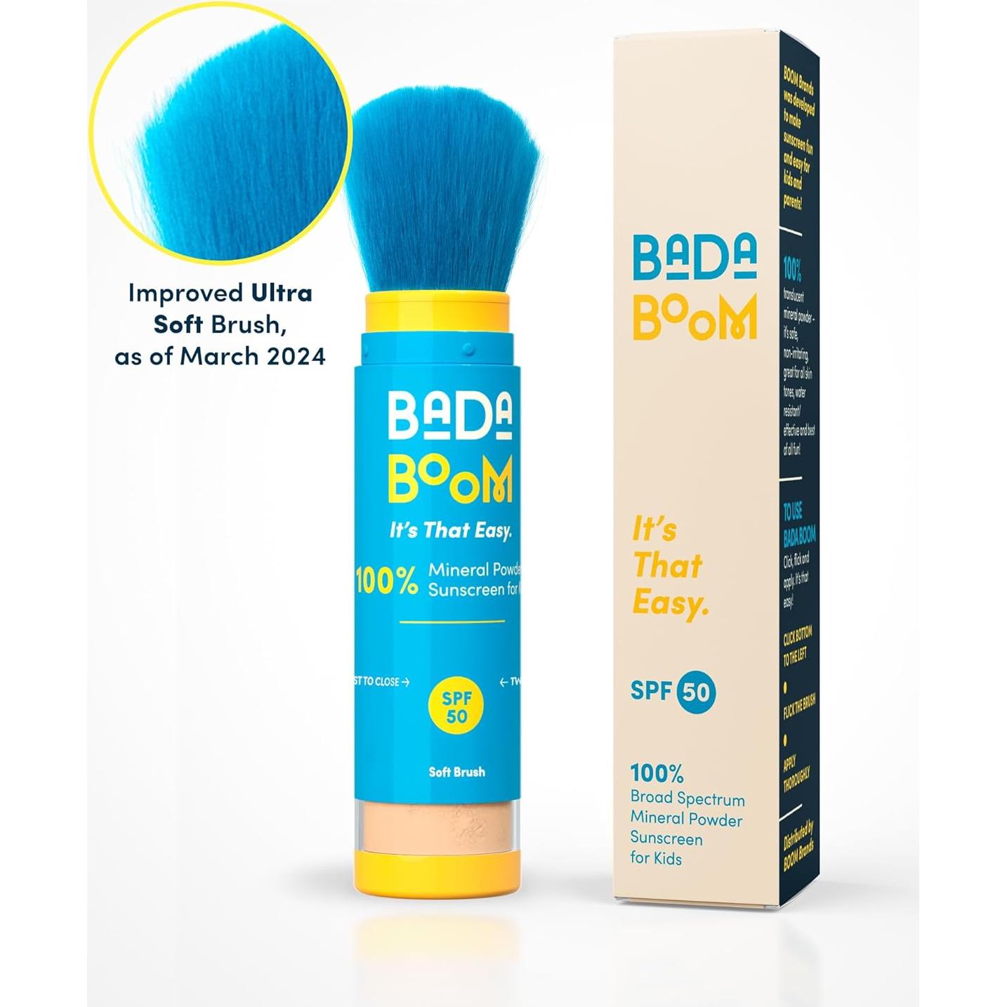 Protector Solar Mineral en Polvo Bada Boom SPF 50 para Niños