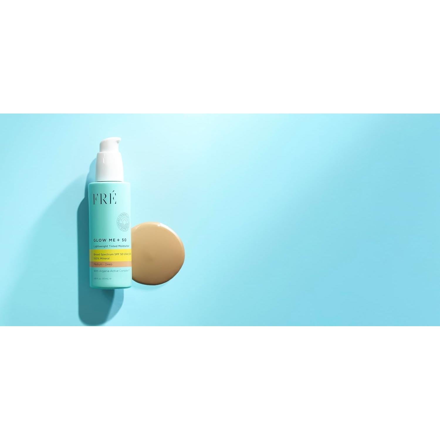 Protector Solar Facial FRÉ Glow Me+ SPF 50 Tinte Hidratante 50ml