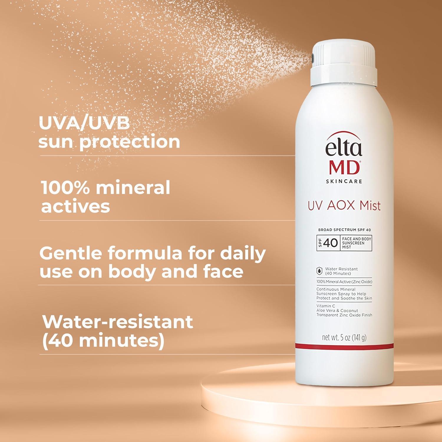 Protector Solar Mineral EltaMD UV AOX Mist SPF 40 - 142 g