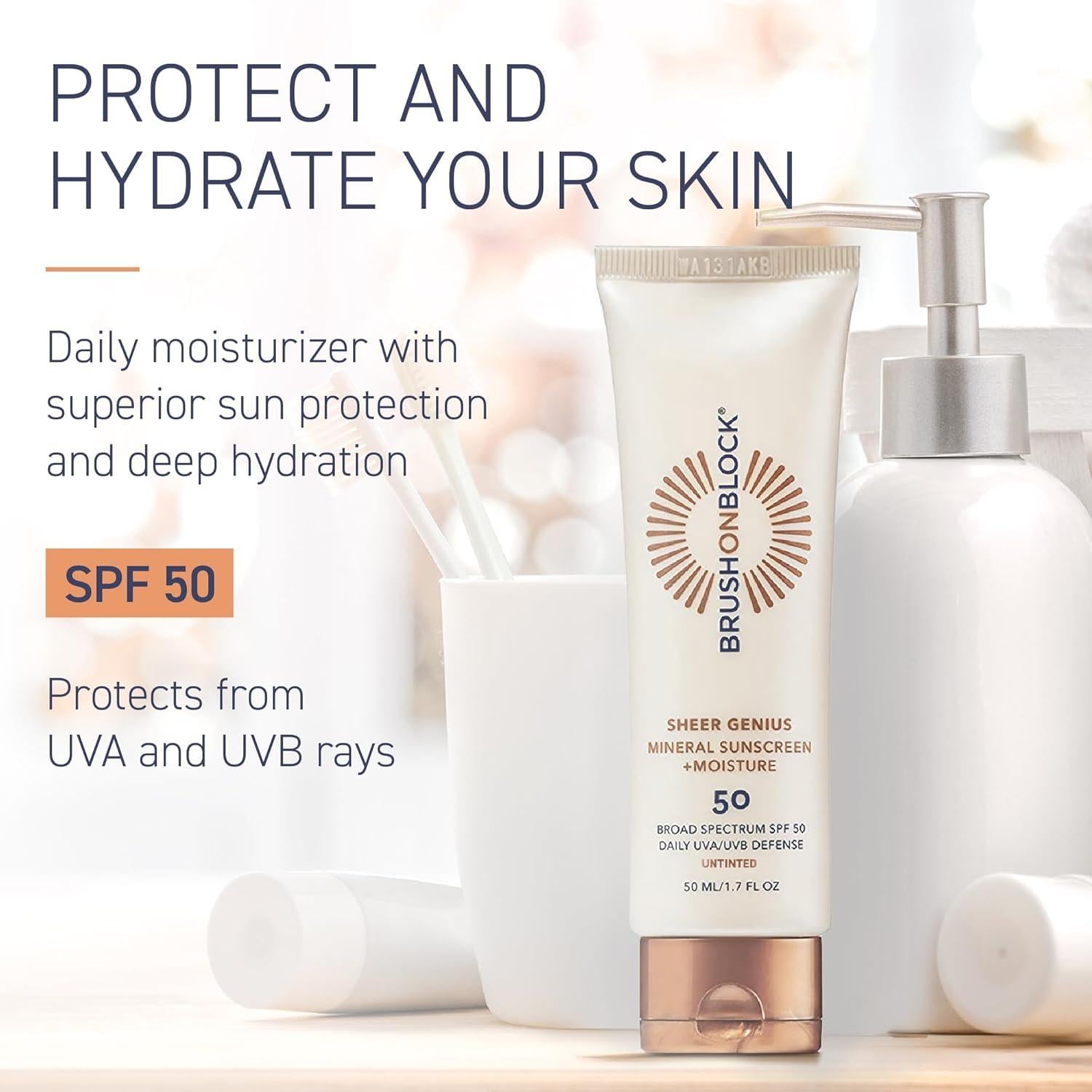 Protector Solar Mineral SPF 50 Brush On Block - Piel Sensible