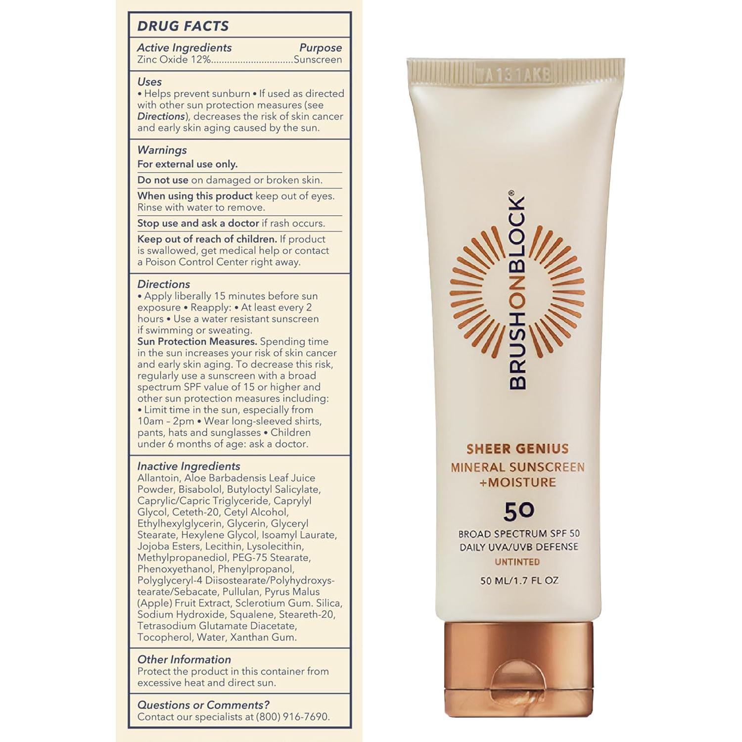 Protector Solar Mineral SPF 50 Brush On Block - Piel Sensible