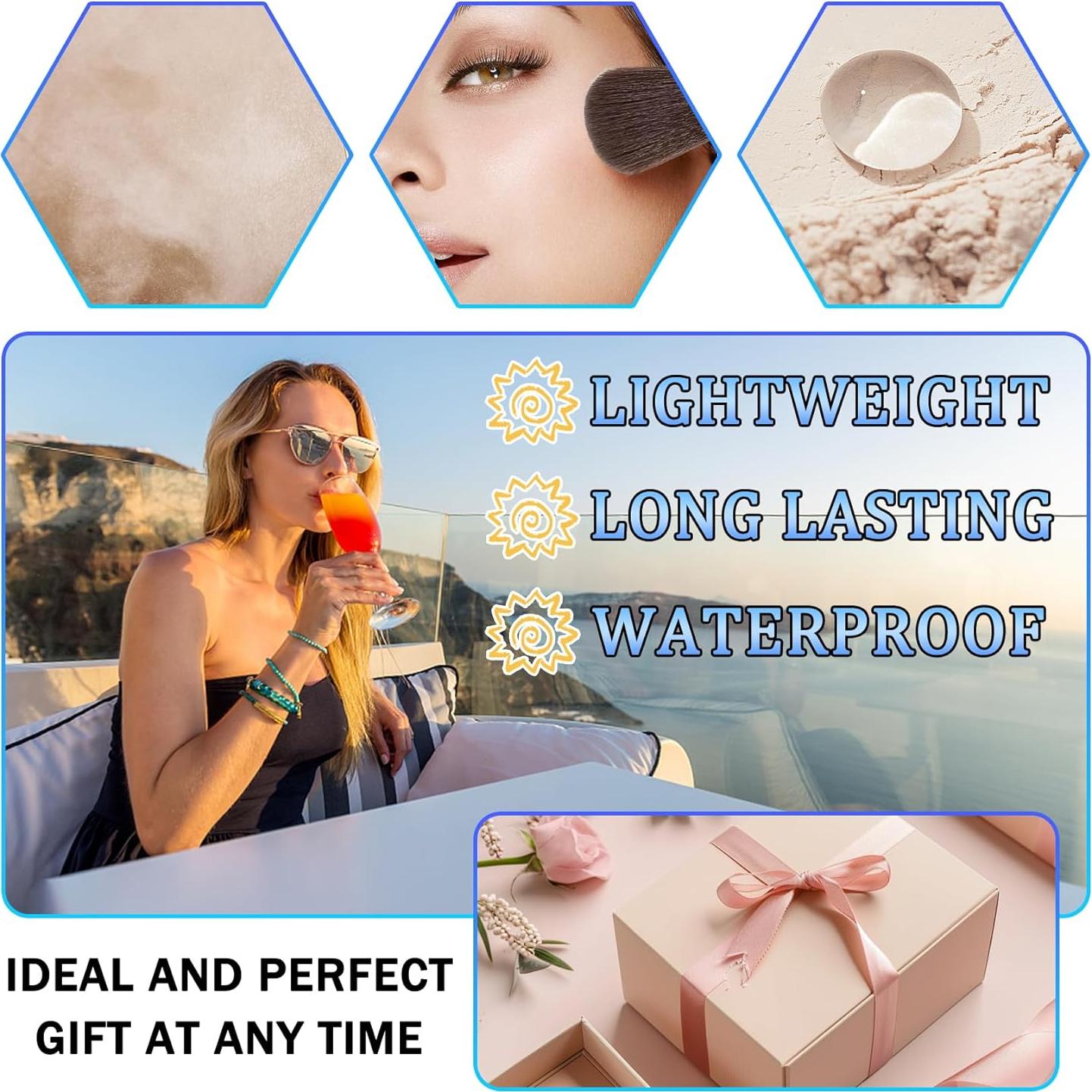 Polvo Fijador Solar DWDiWen SPF 50+, Acabado Mate 40.8g