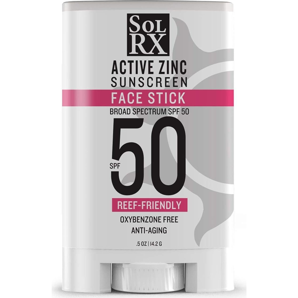 Protector Solar Mineral SolRX SPF 50 Barra Zinc 14g