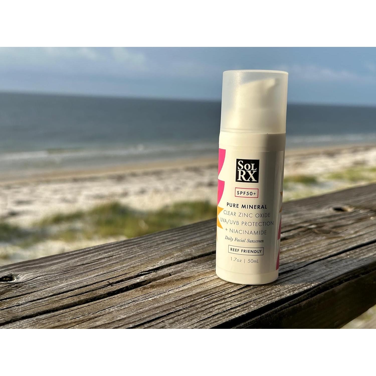 Protector Solar Facial Mineral SolRX SPF 50 - 48g con Niacinamida