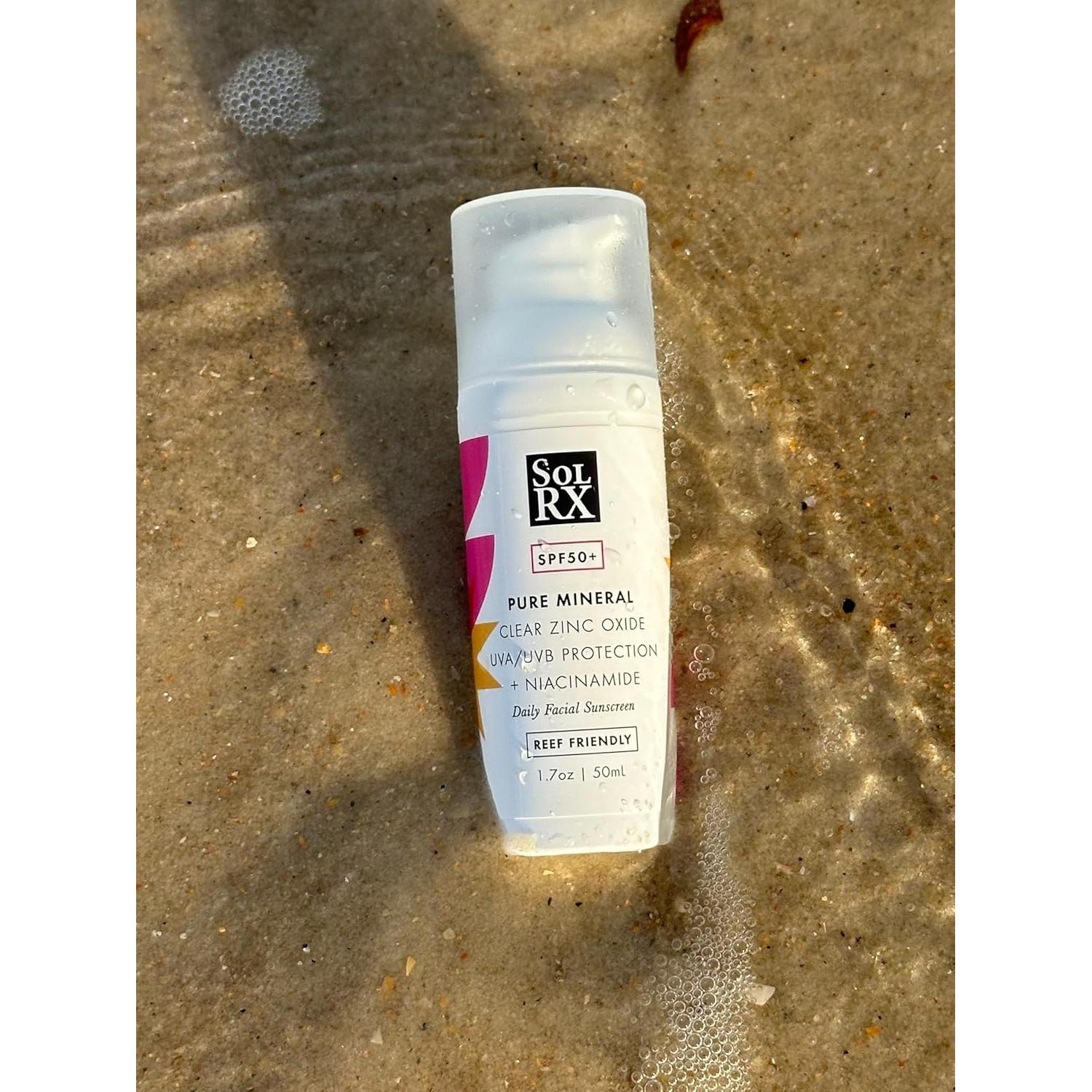 Protector Solar Facial Mineral SolRX SPF 50 - 48g con Niacinamida