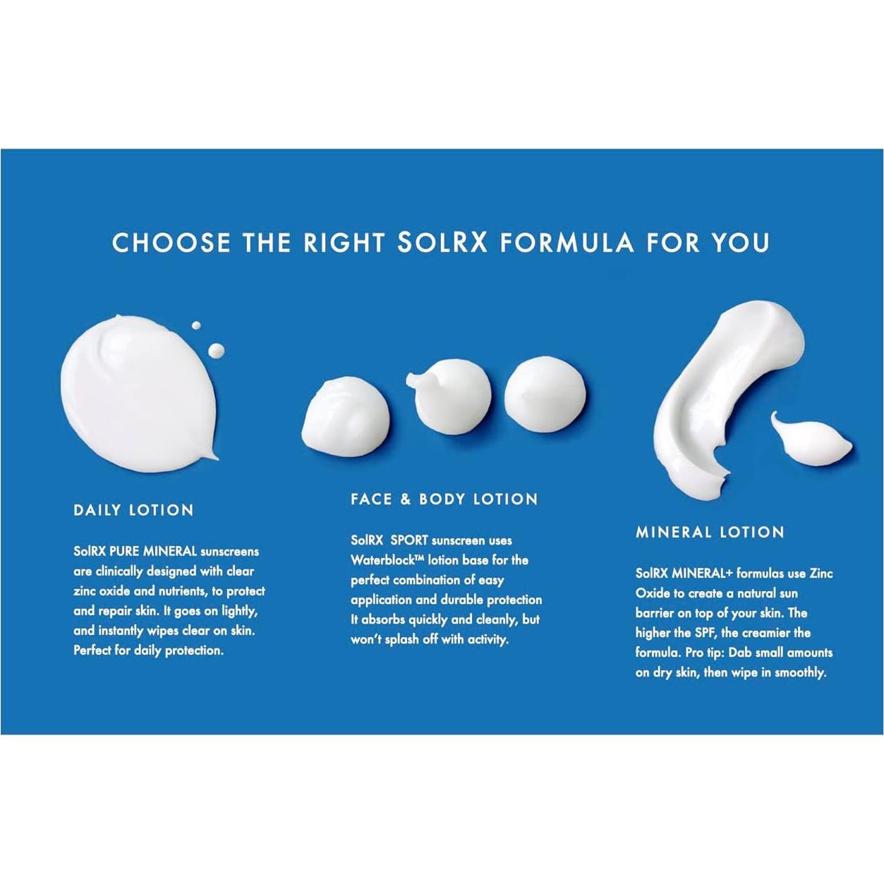 Protector Solar Facial Mineral SolRX SPF 50 - 48g con Niacinamida