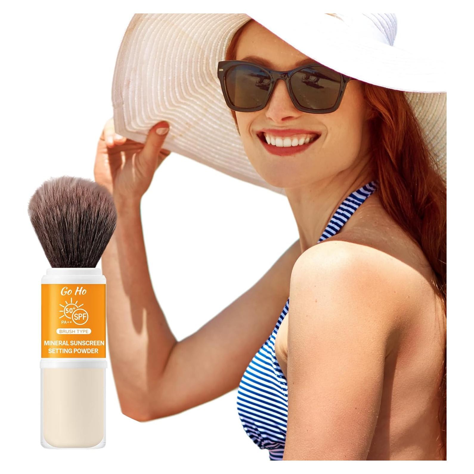 Polvo Mineral Fijador Solar Go Ho SPF 50 Translúcido 42g