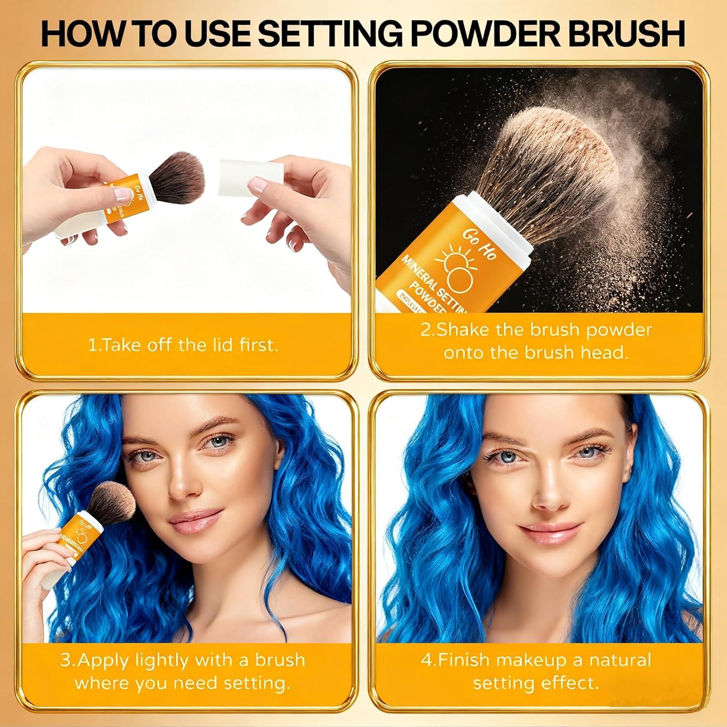 Polvo Mineral Fijador Solar Go Ho SPF 50 Translúcido 42g