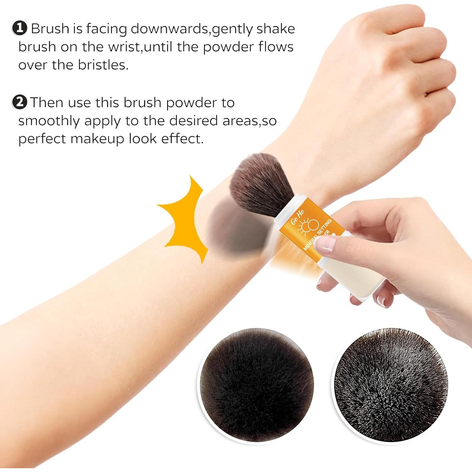 Polvo Mineral Fijador Solar Go Ho SPF 50 Translúcido 42g