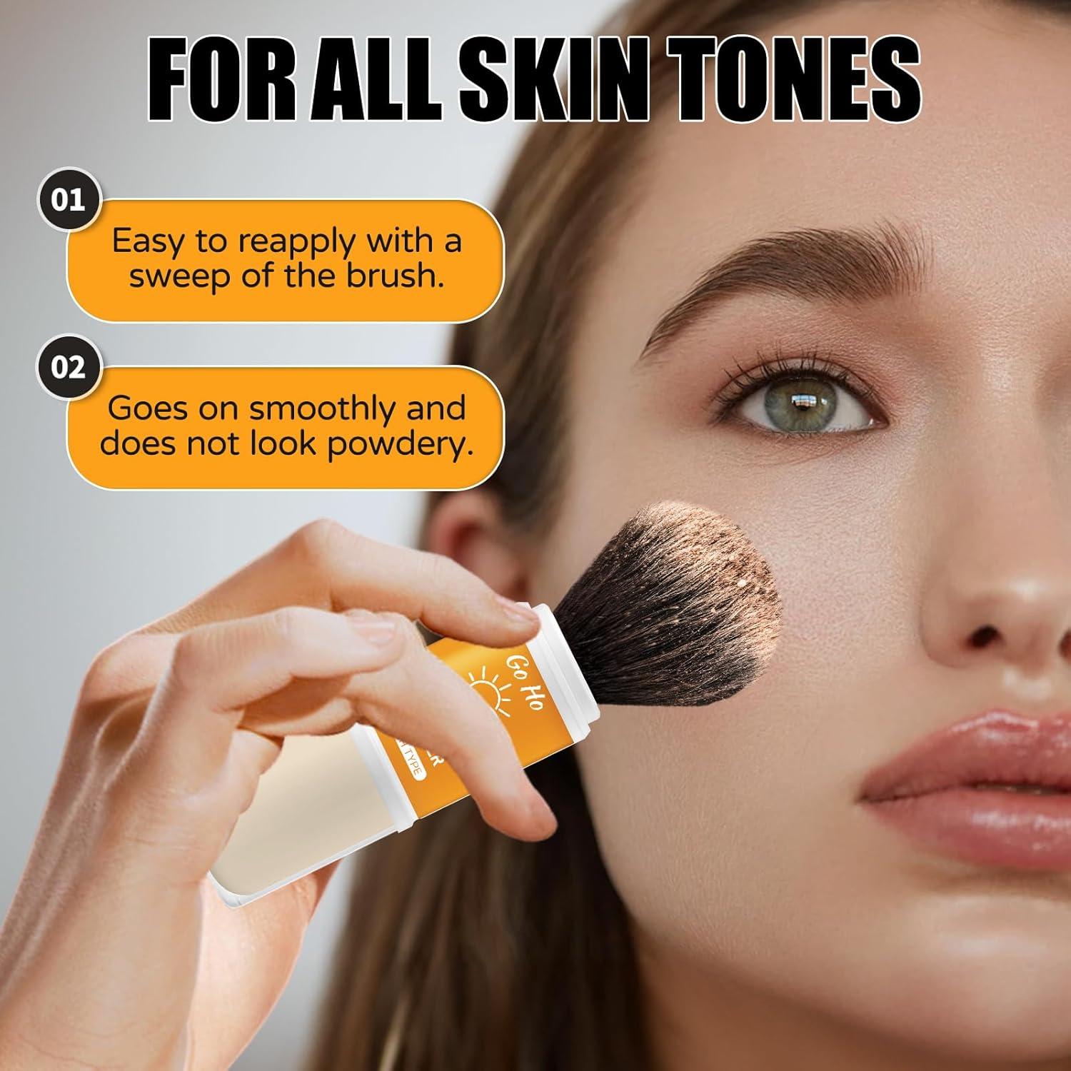 Polvo Mineral Fijador Solar Go Ho SPF 50 Translúcido 42g